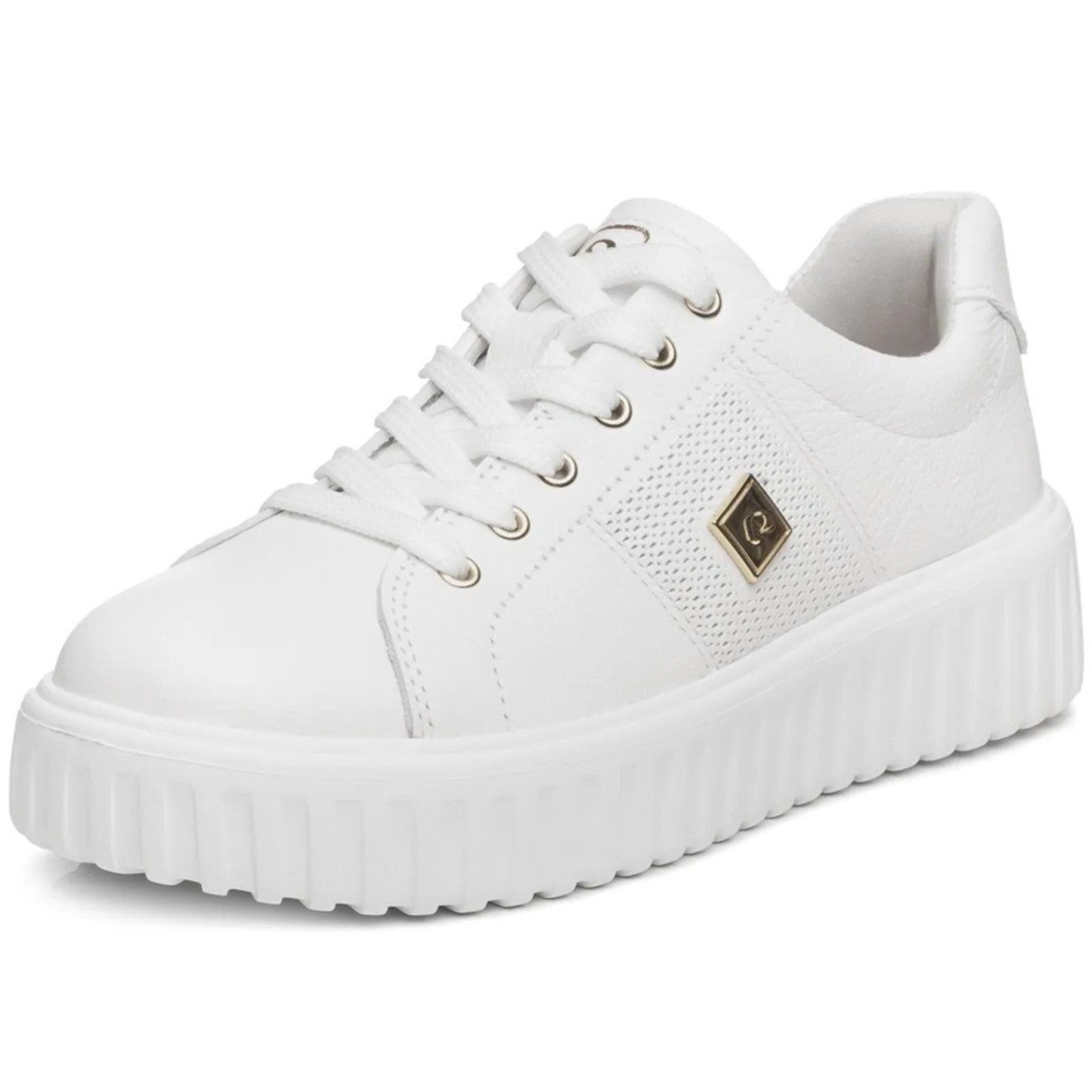 Tenis Feminino Moderno Couro Flatform Casual Pegada