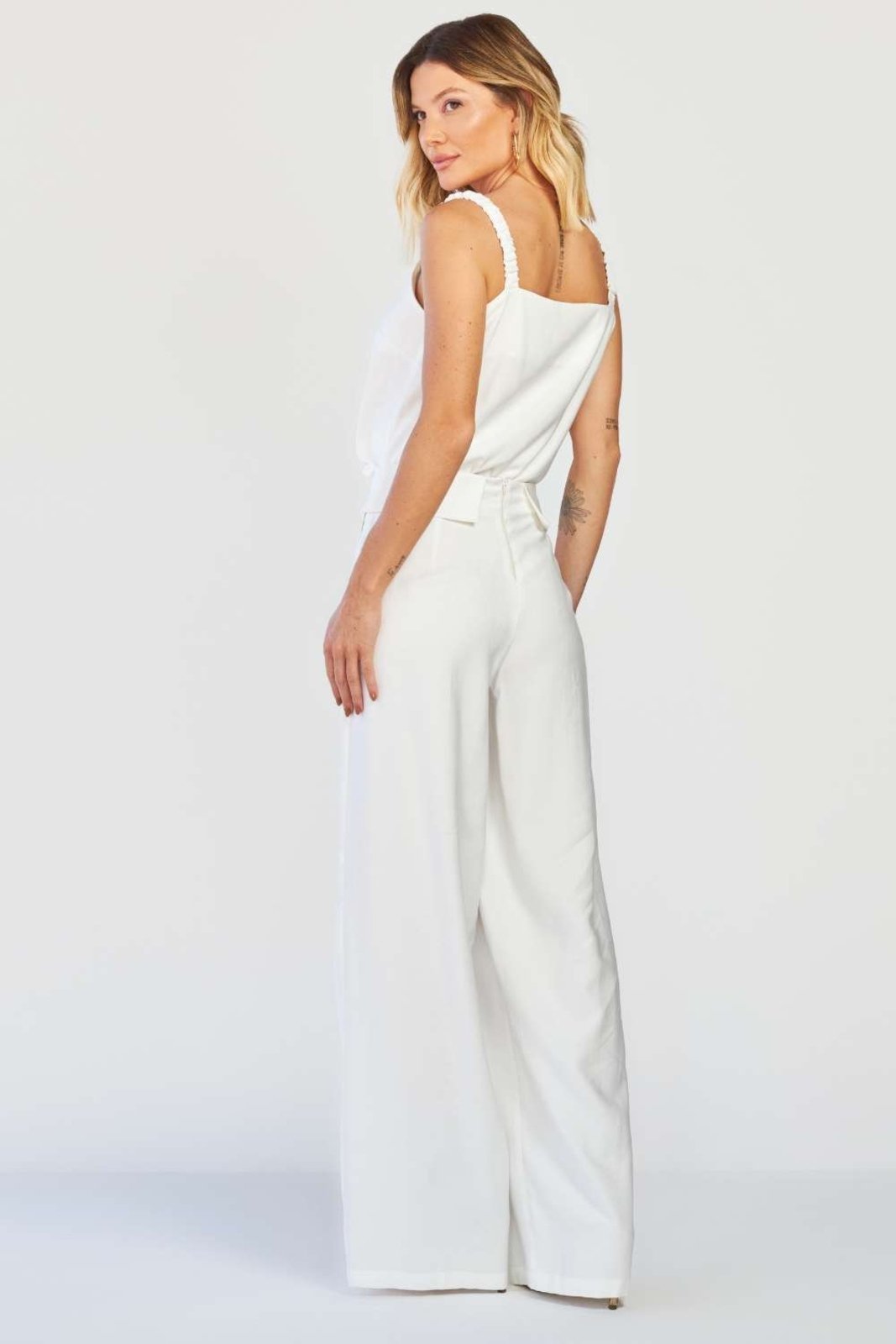 Vista 3 Calça Vanibele Wide Off white off-white white Vanibele off-white white