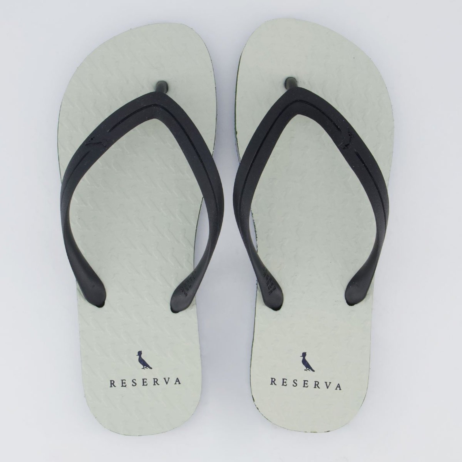 Chinelo Reserva Rio Tricolor Off White e Preto