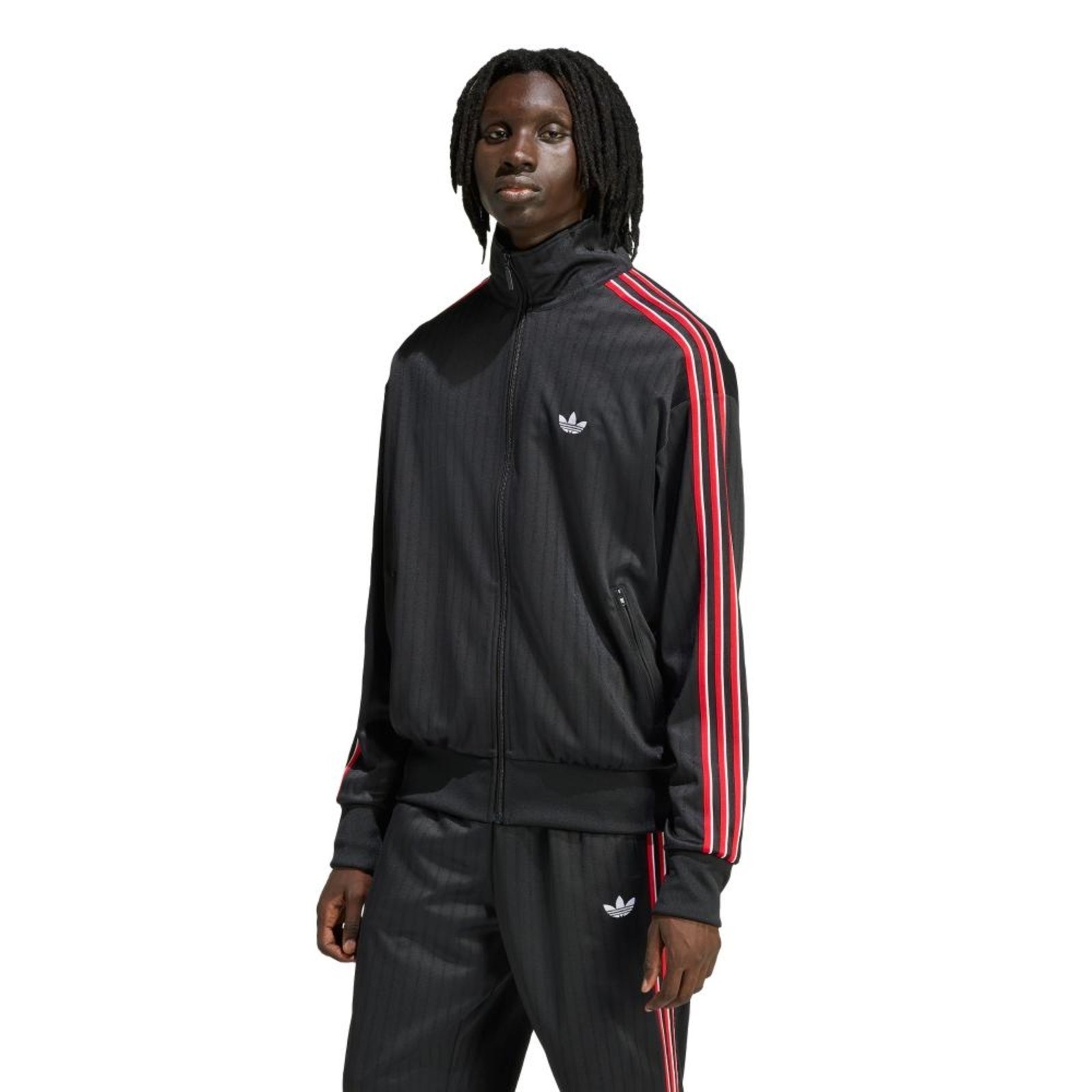 JAQUETA FOLGADA FIREBIRD RISCA DE GIZ adidas Originals Preto