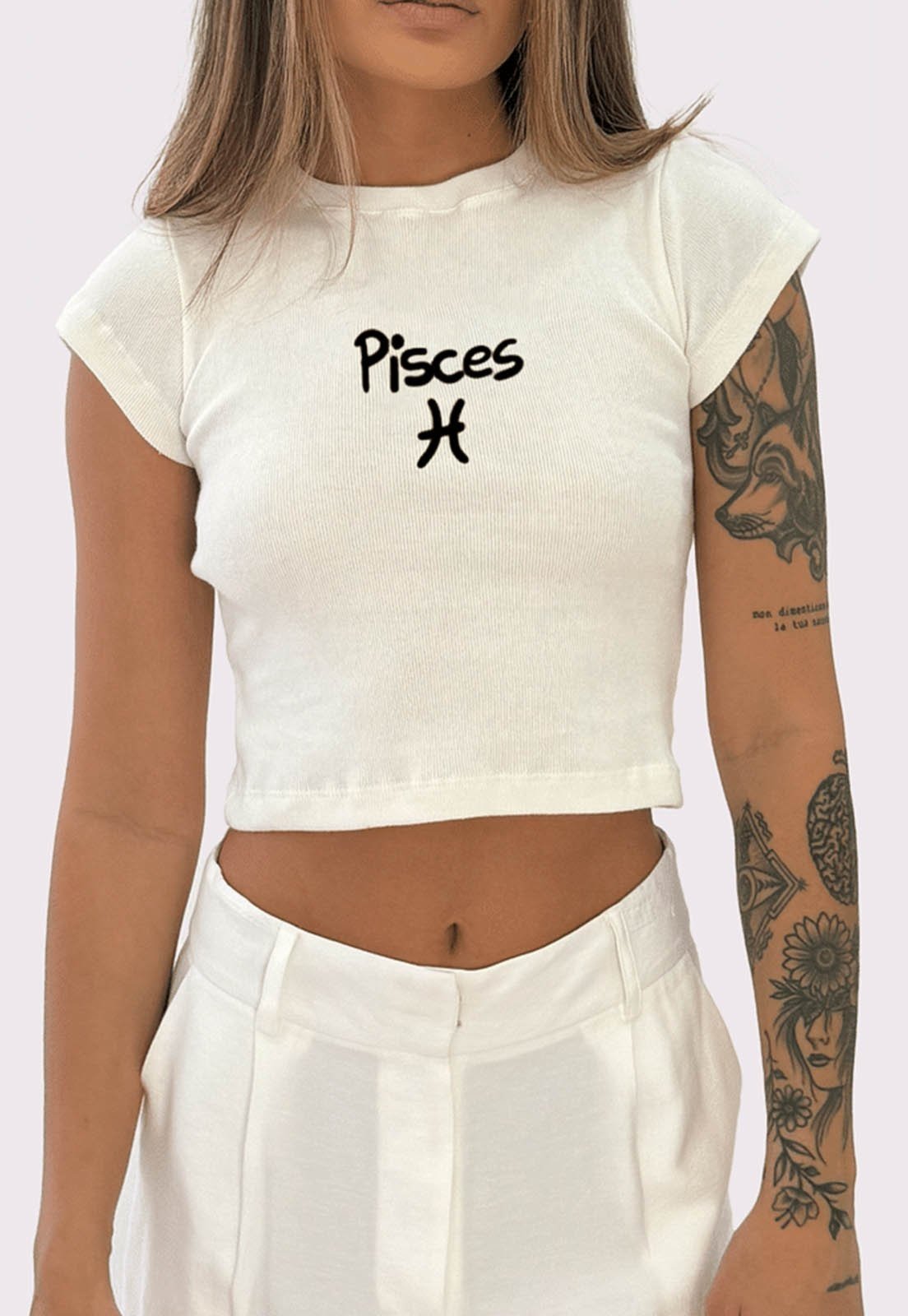 cropped baby tee pisces Off White Mundo Lolita