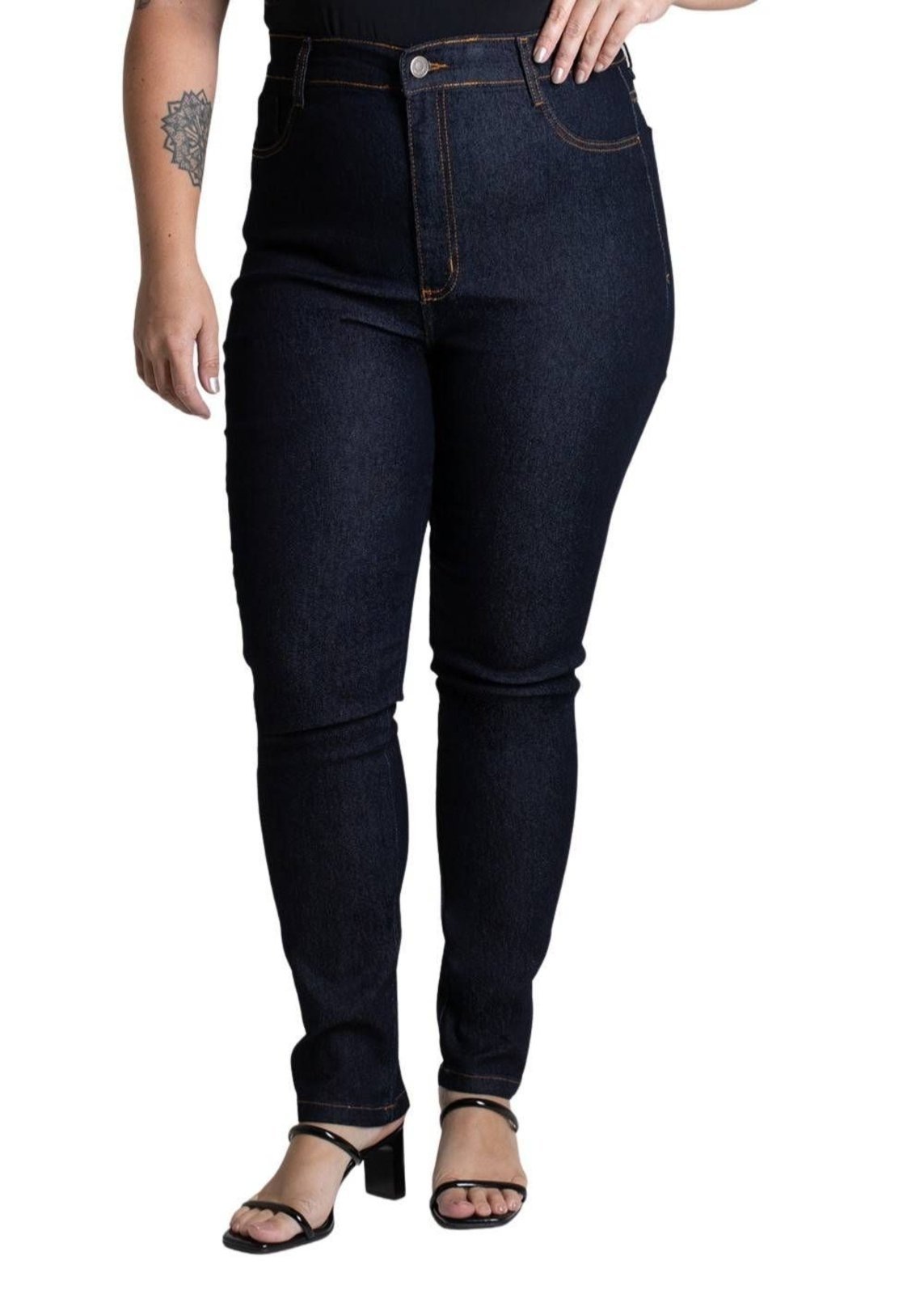Calça Jeans Sawary Plus Size Cigarrete – 279440 – Azul – Sawary