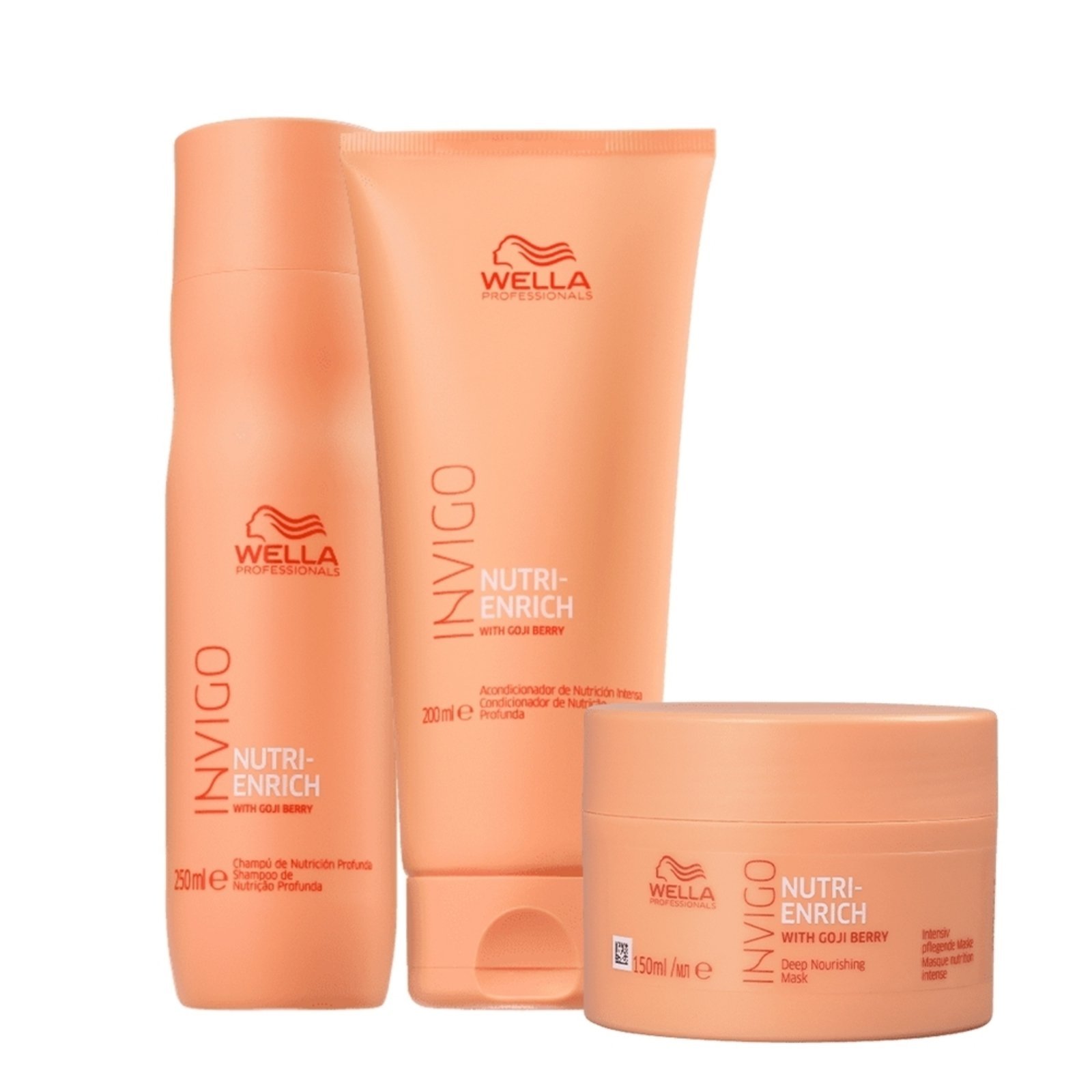 Vista 2 Kit Wella Professionals Invigo Nutri-Enrich Home Care (3 Produtos) multicolorido WELLA PROFESSIONALS multicolorido