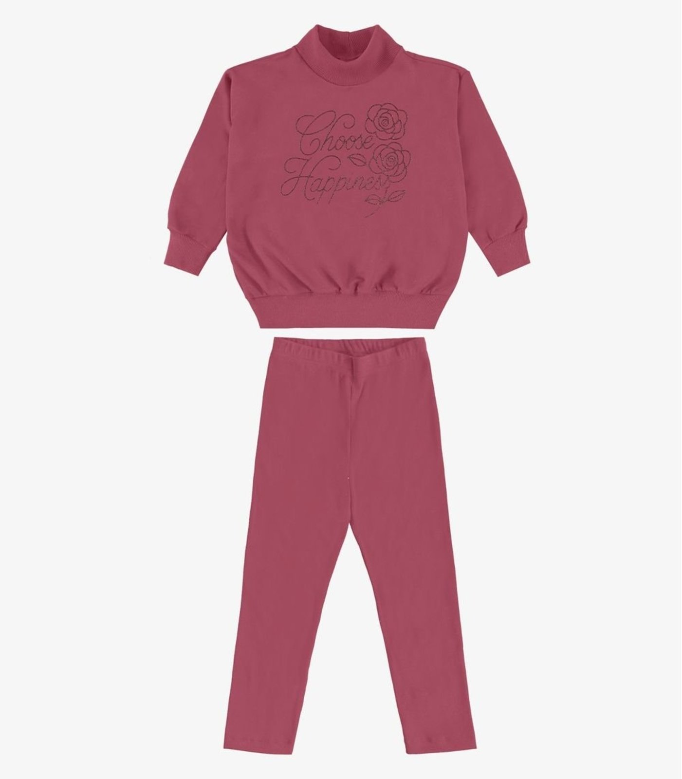 Infantil - Conjunto Blusão com Legging Rovi Vermelho
