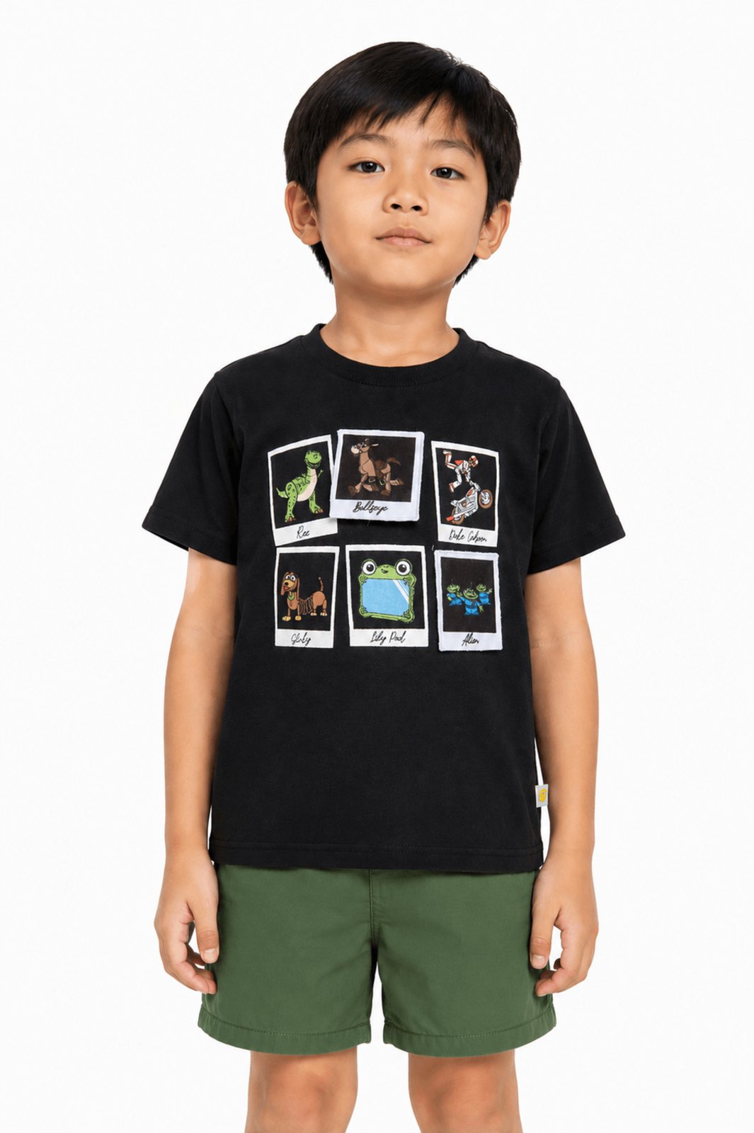 Infantil - Camiseta Menino Disney Toy Story Alphabeto Preto
