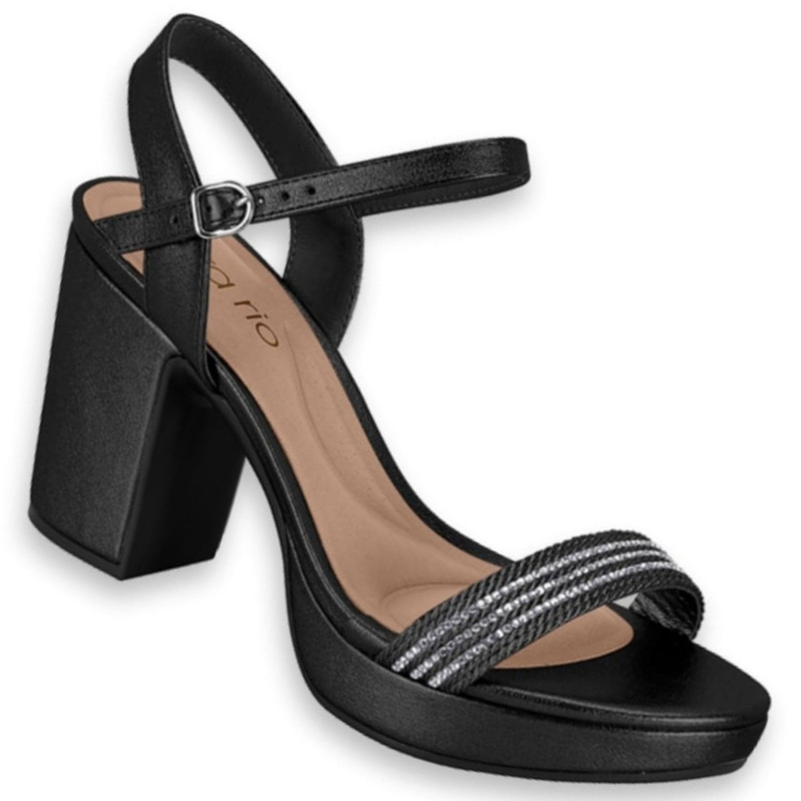 Vista 2 Sandalia Beira Rio 8371.222 Feminina BR SPORTS preto BR SPORTS preto