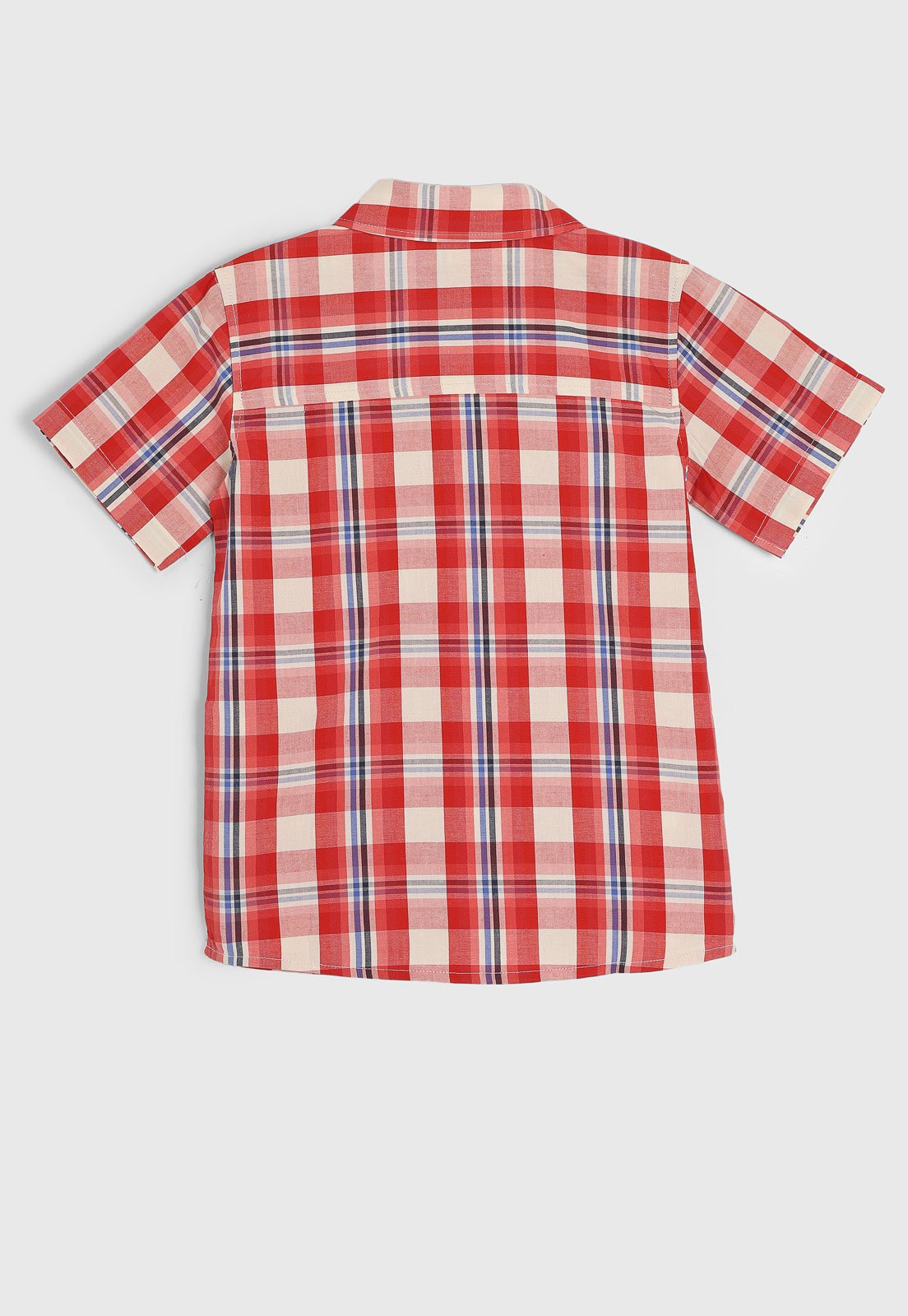 Vista 3 Infantil - Camisa Hering Xadrez Vermelha Hering Kids vermelho Hering Kids vermelho