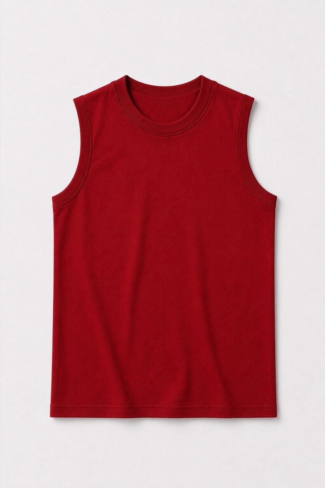 Infantil - Camiseta Regata Masculina Algodão Básica Vermelho - Babei no Look