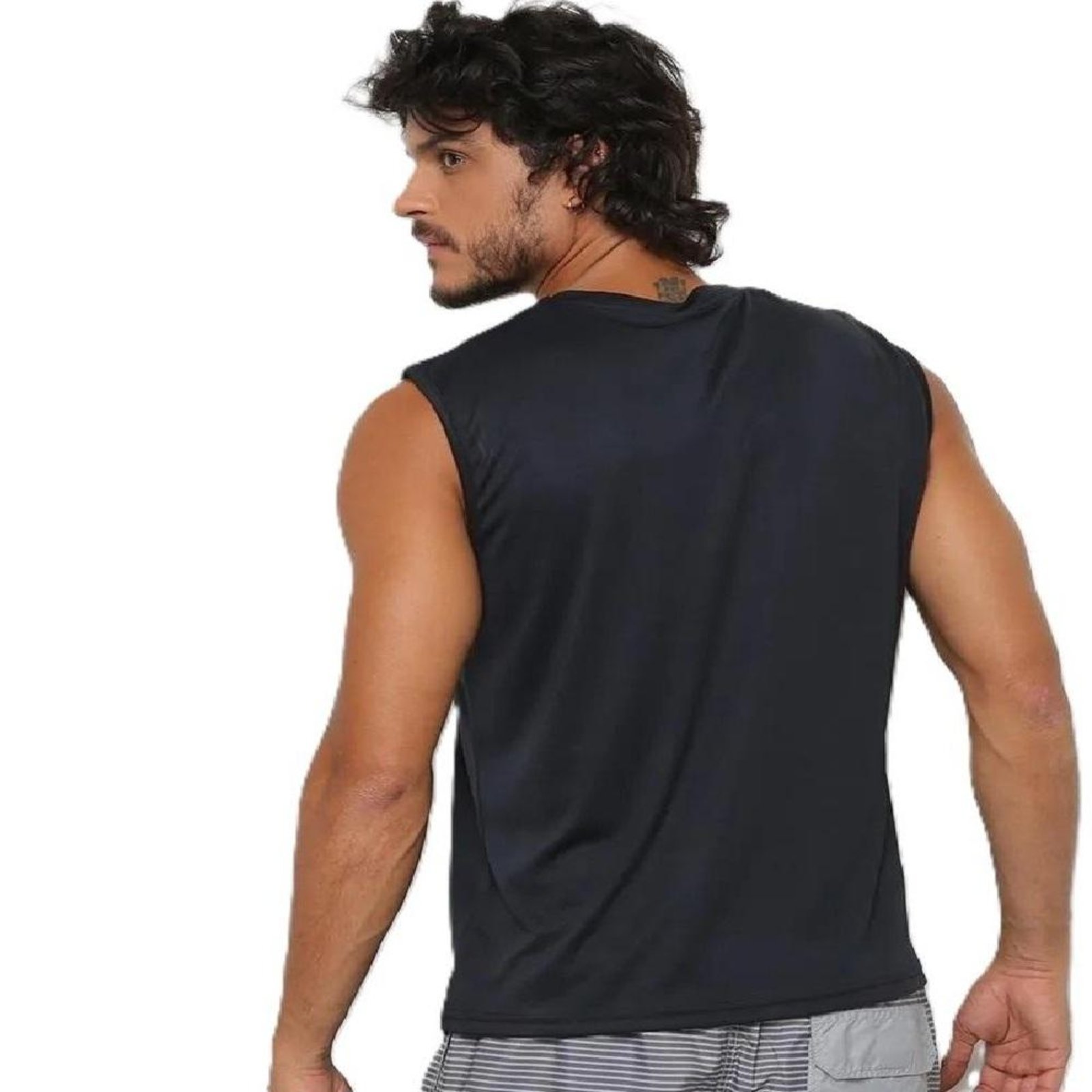 Vista 3 Regata Masculina Speedo Interlock Academia Marinho EG2 preto Speedo preto