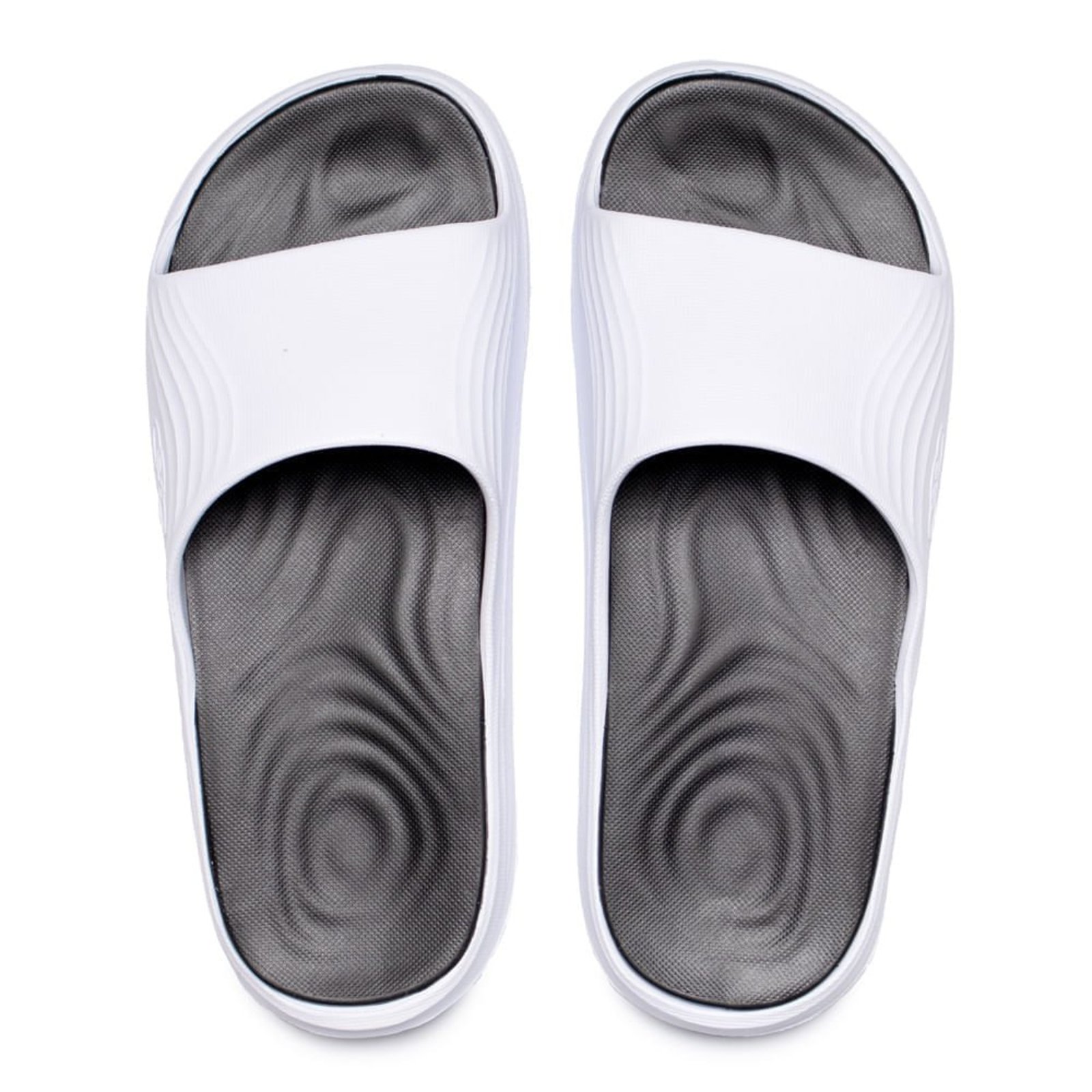 Chinelo Slide Feminino Olympikus Pleno Evasense Preto/Branco