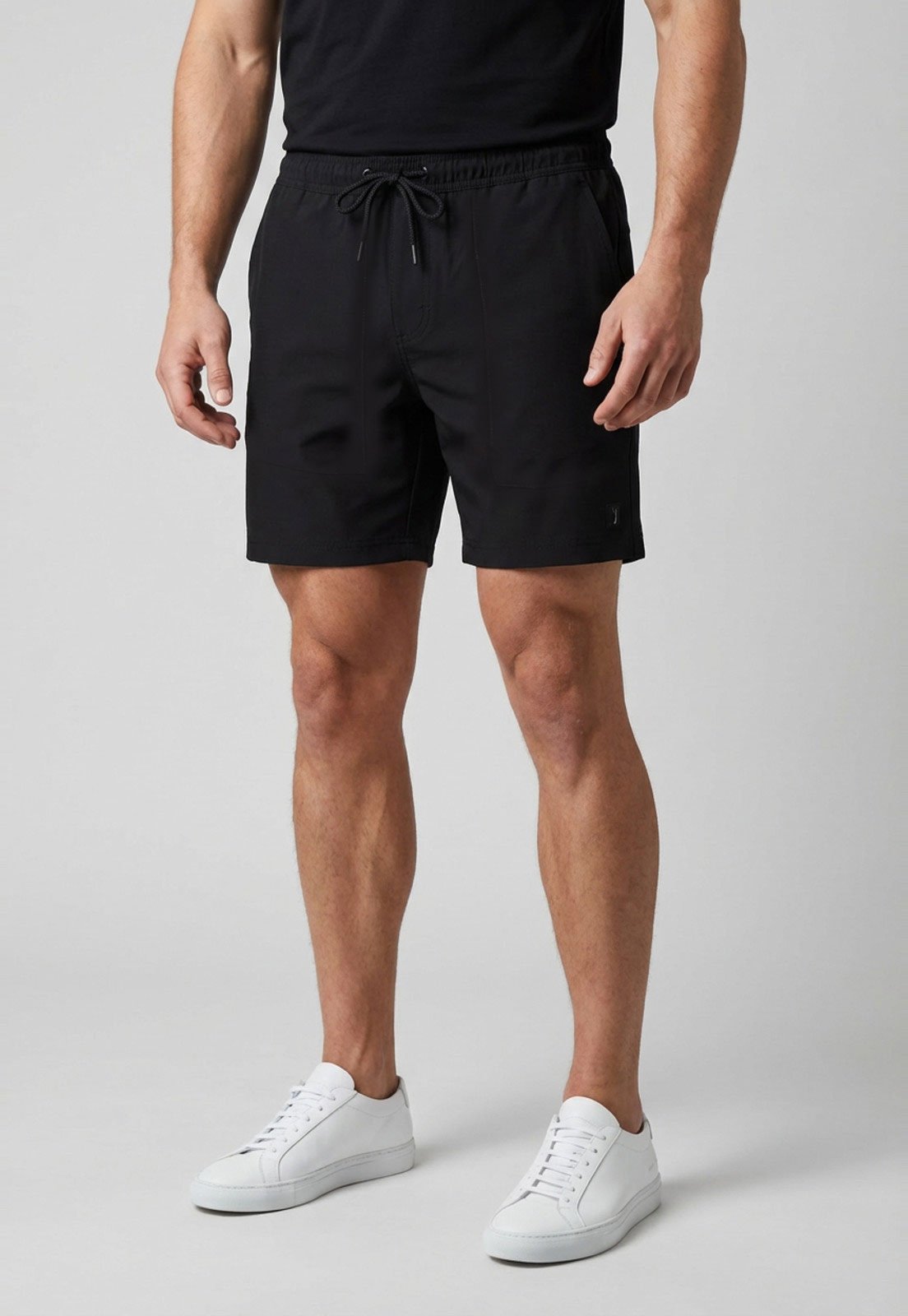 Bermuda Masculina Aleatory Cós Elástico Preta