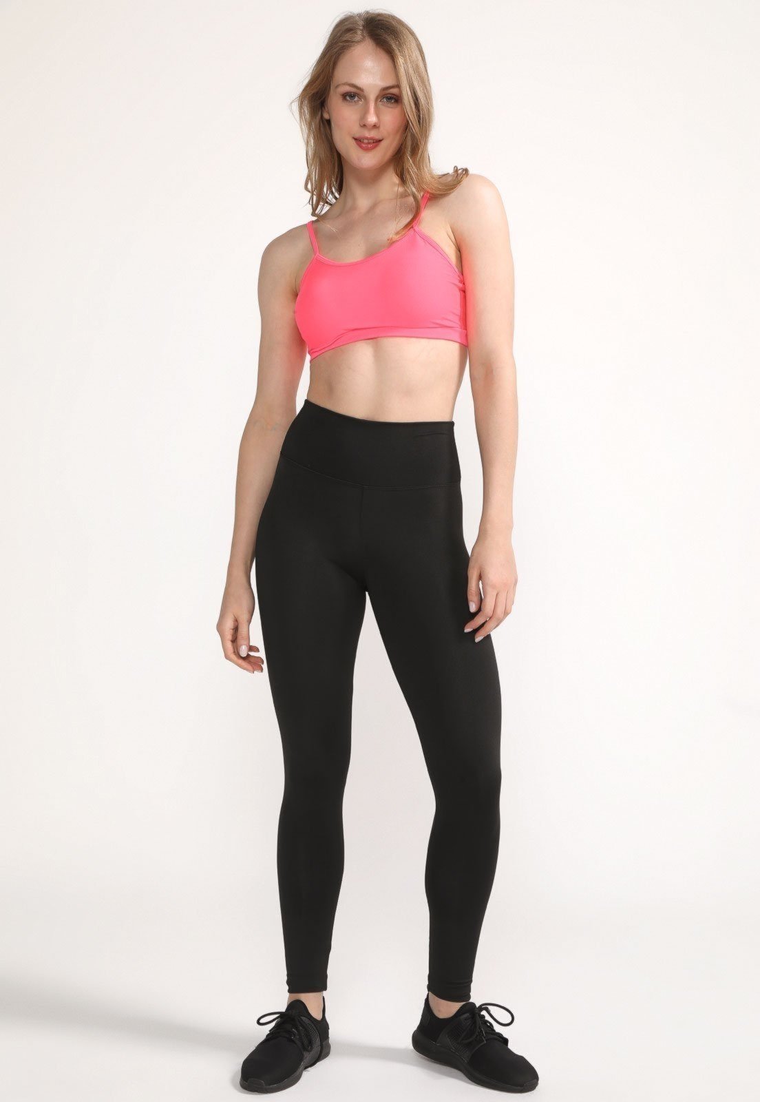 Vista 3 Top Academia D Bell Outlet Fashion Alça Fina Neon rosa D BELL OUTLET FASHION rosa