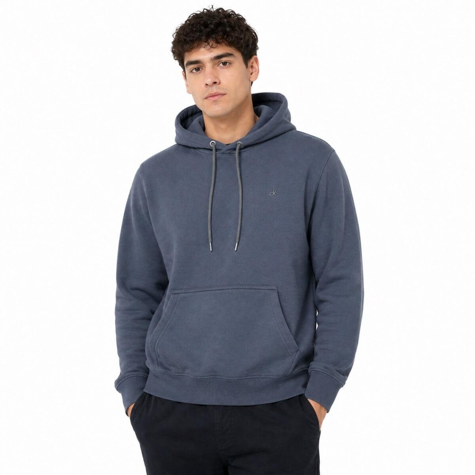 Blusa Moletom Básica Masculino Dixie com Capuz 14.07.1123 Preta