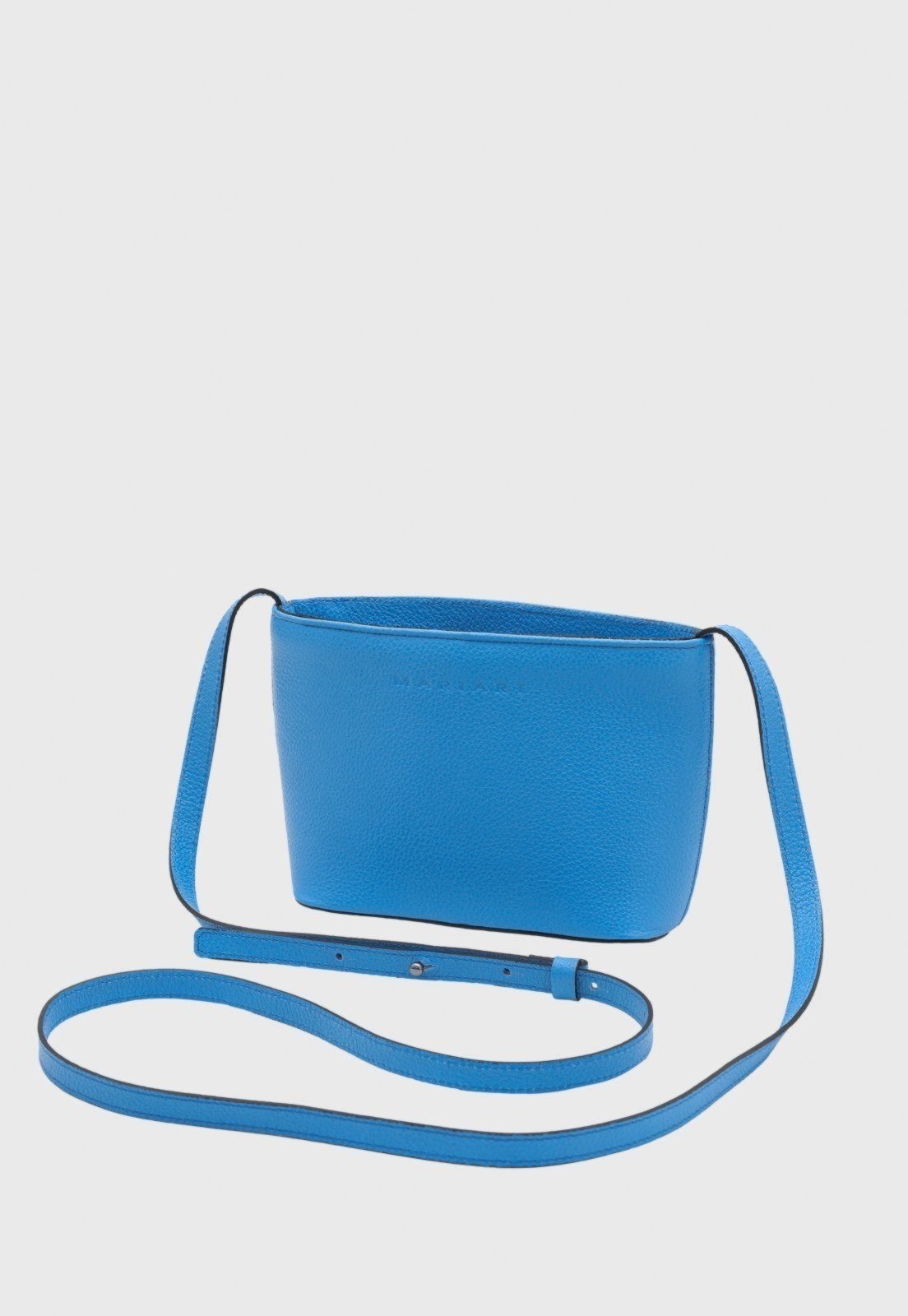 Bolsa de Couro Transversal Mariart Mini Cristal Caribe