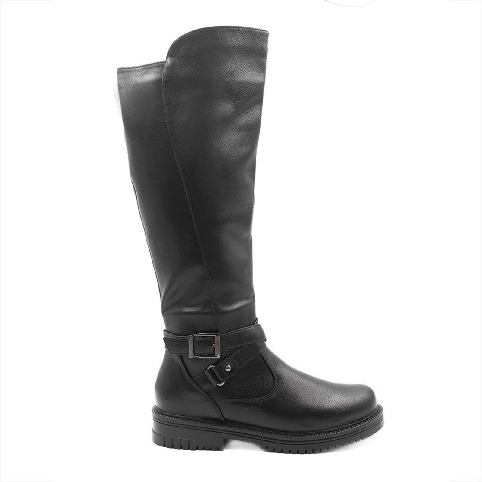 Bota Zatta Montaria Cano Alto Fivela Poly Preta