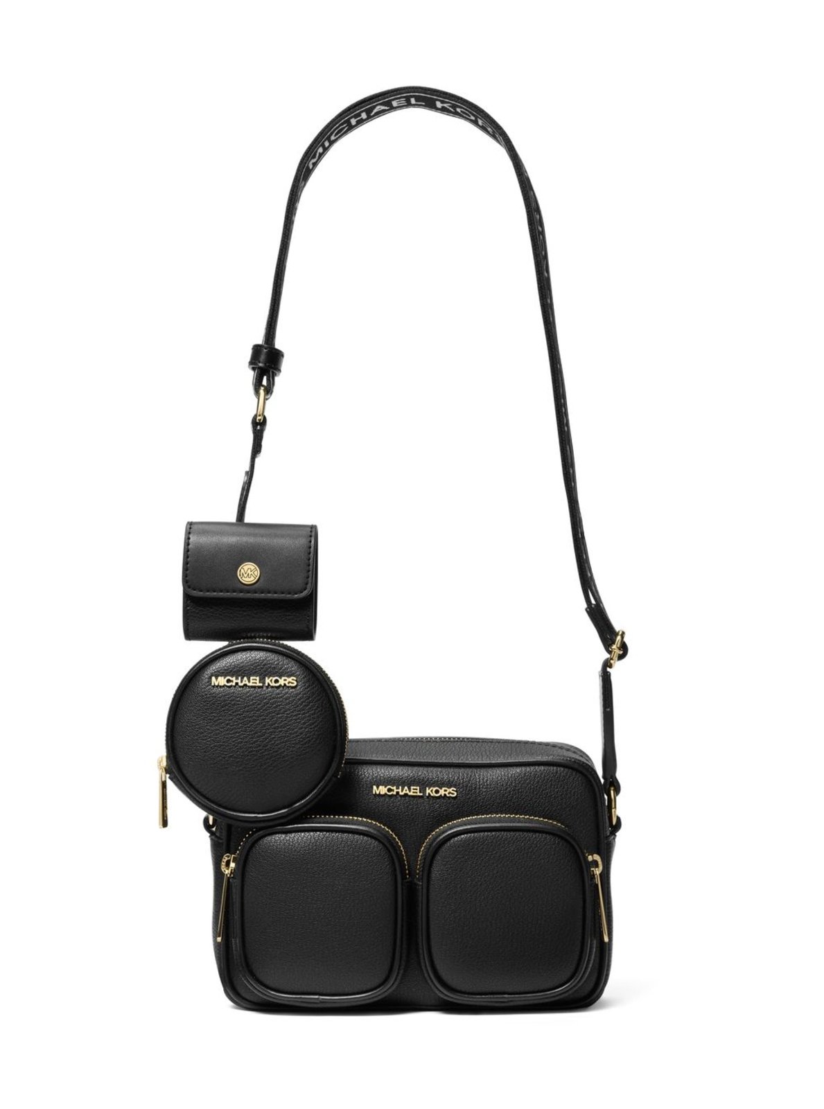 Vista 2 Bolsa Transversal Jet Set Média De Couro 35S5GTTC2L001 preto preto