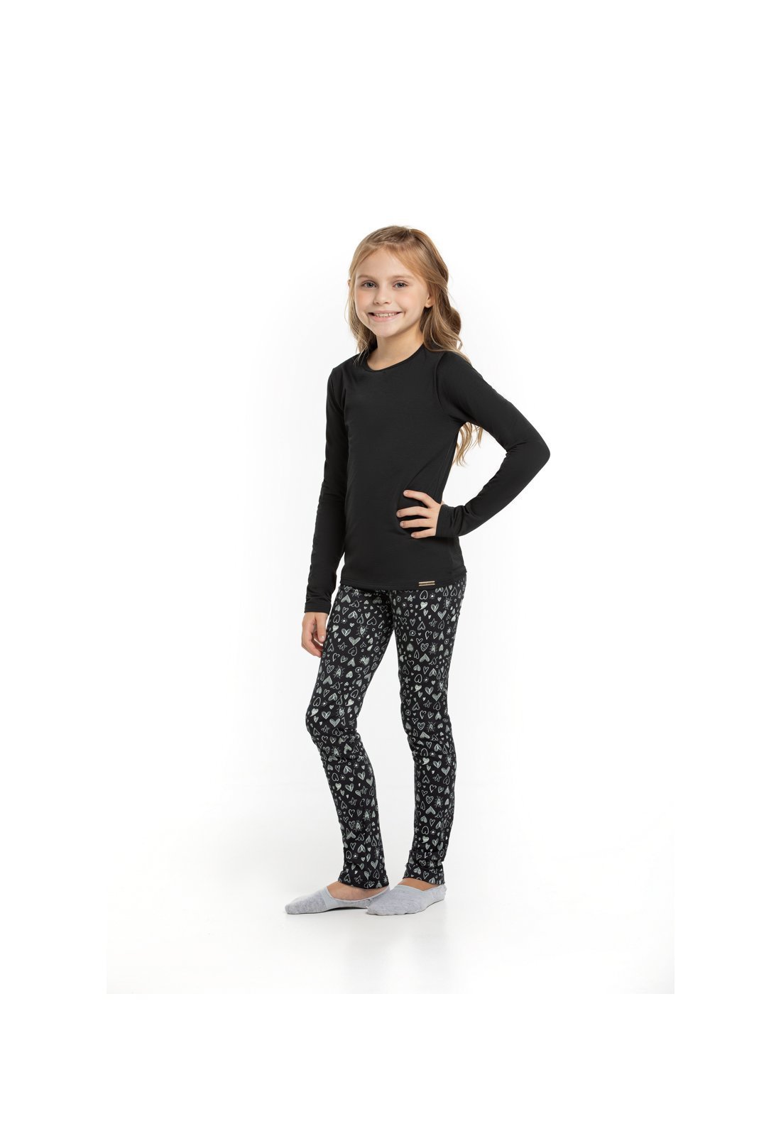 Infantil – Calça Térmica Peluciada Estampada Avulsa
