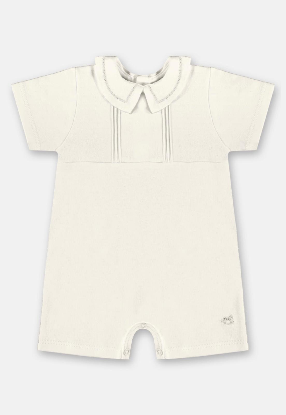 Infantil - Macaquinho Unissex Suedine Up Baby Branco
