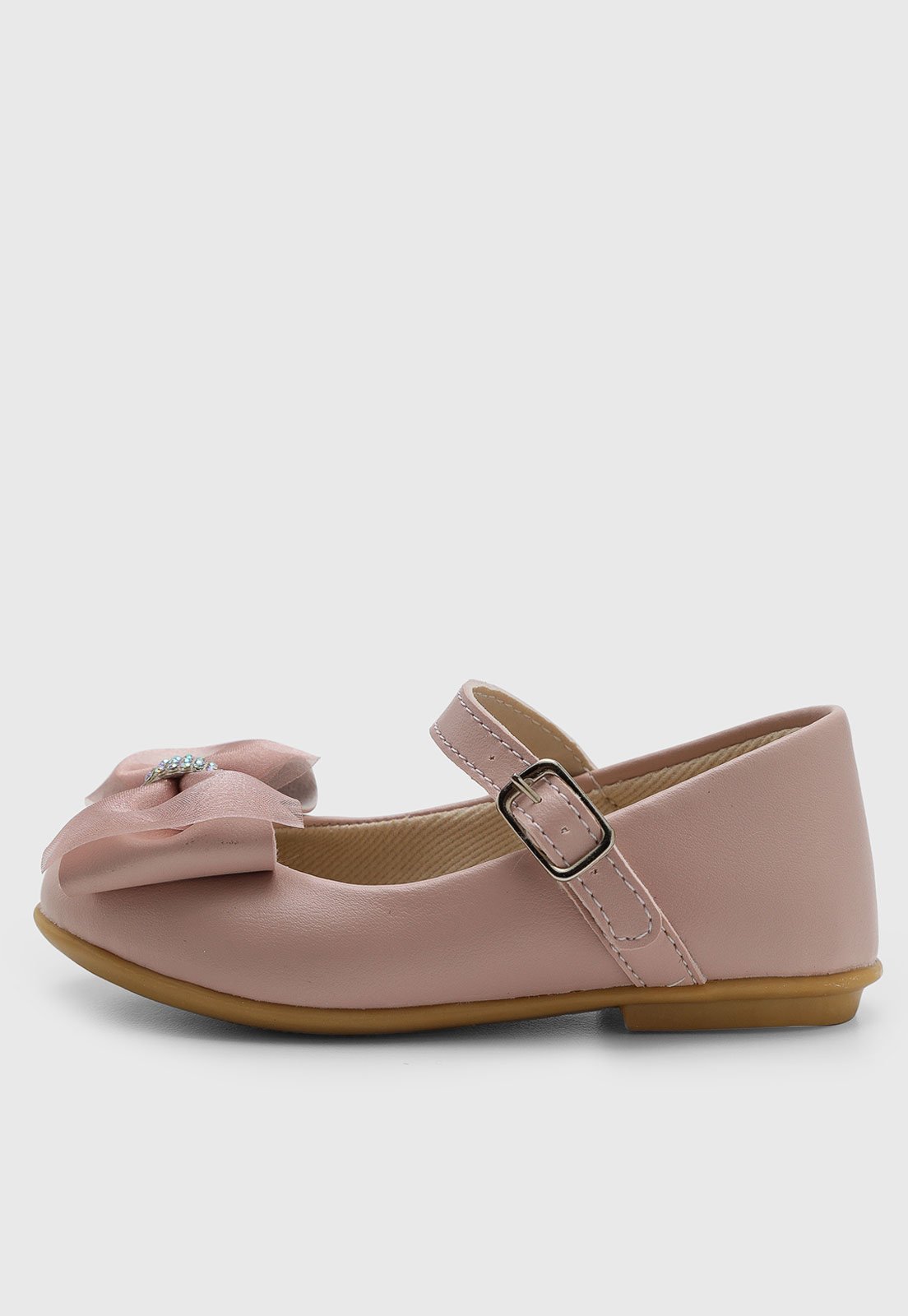 Vista 3 Infantil - Sapatilha Pimpolho Festa Laço rosa Pimpolho rosa