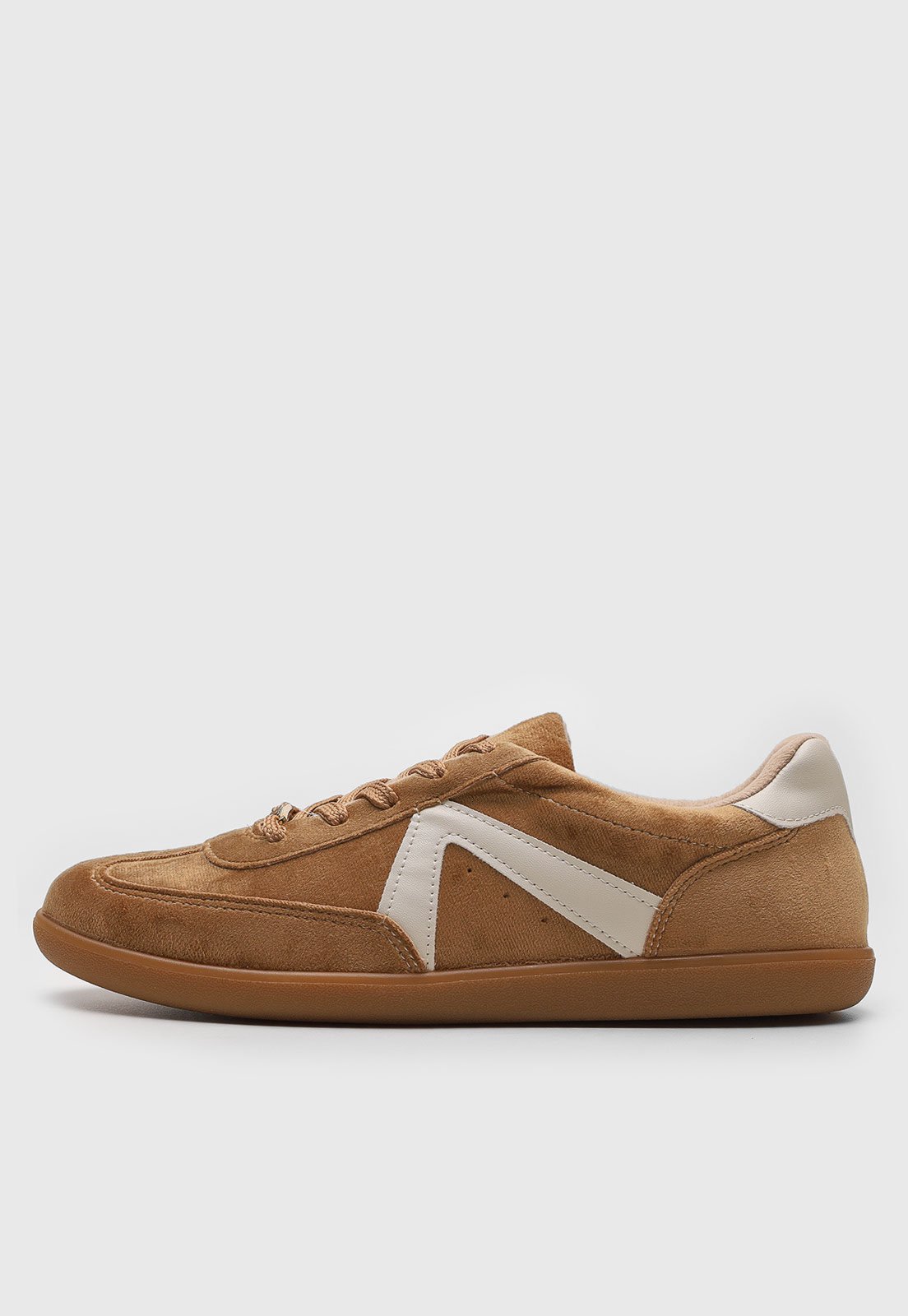 Tênis Vizzano Cadarço Caramelo Branco