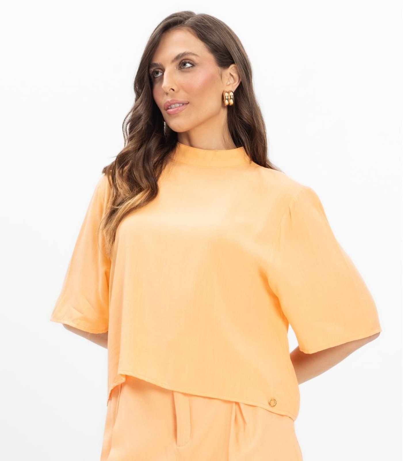Vista 3 Blusa Viscose Slub Feminina Endless bege Endless bege
