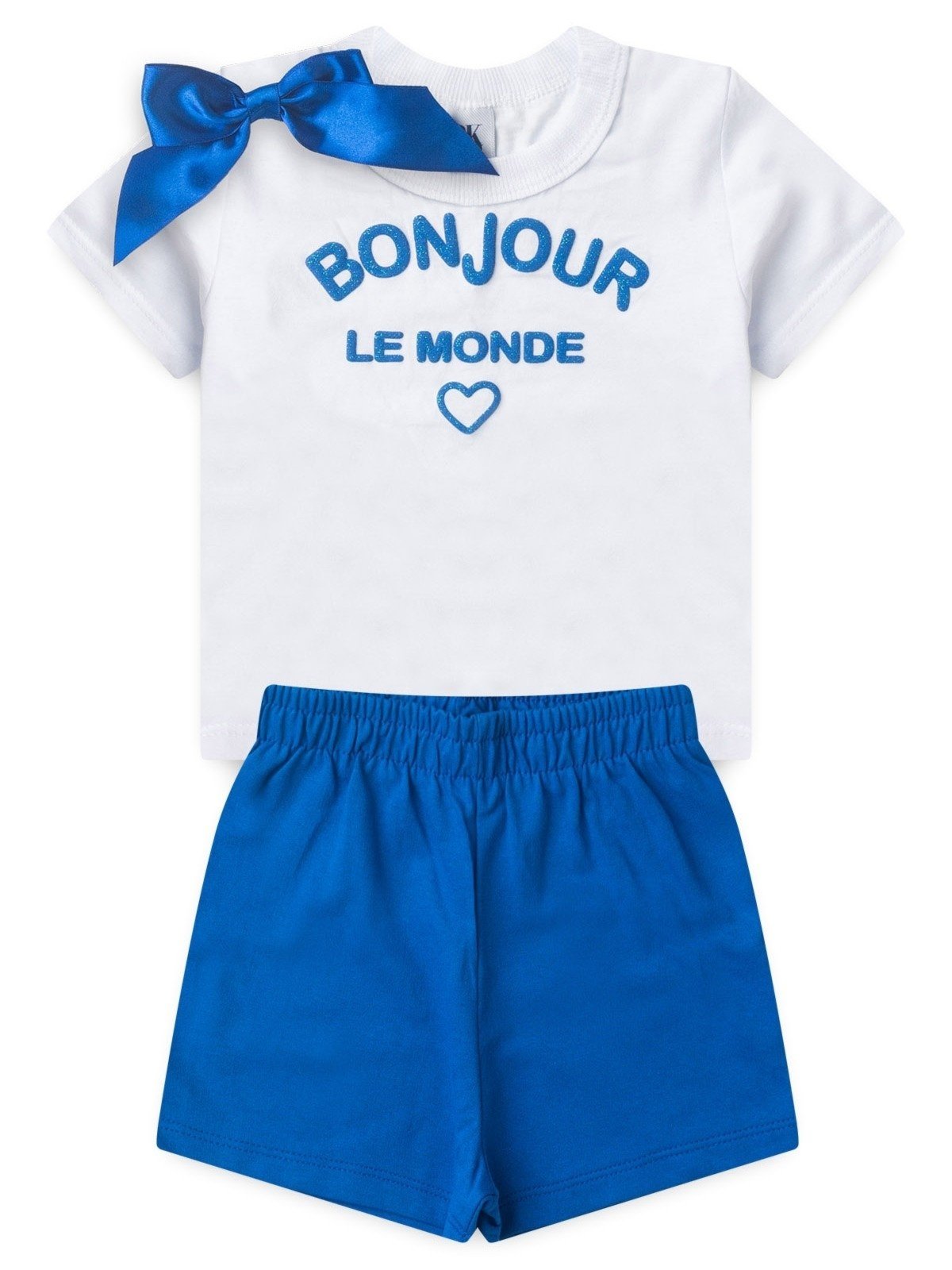 Infantil – Conjunto Platinum Bom Dia Mundo Branco