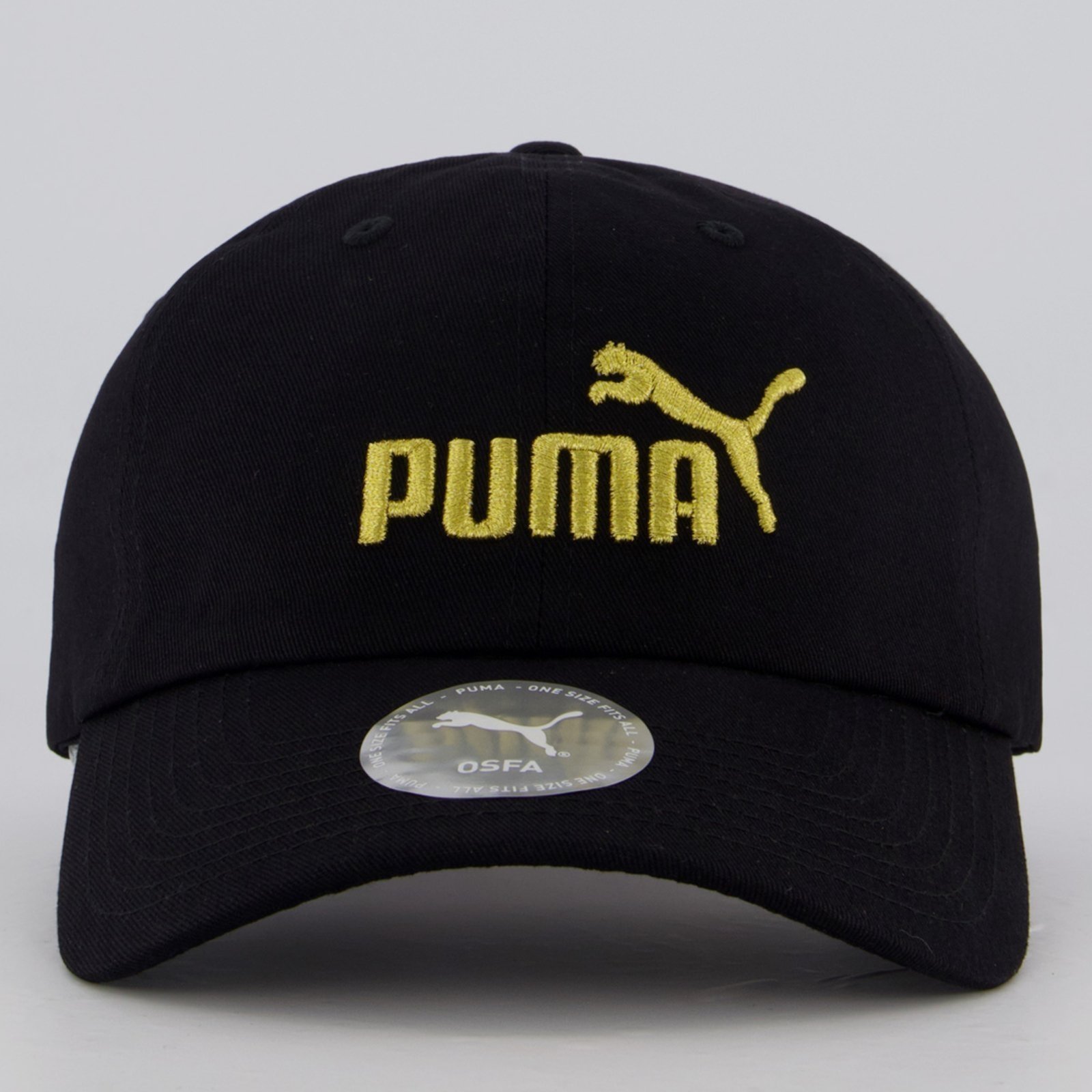 Vista 3 Boné Puma ESS No. 1 Logo BB e Dourado preto Puma preto