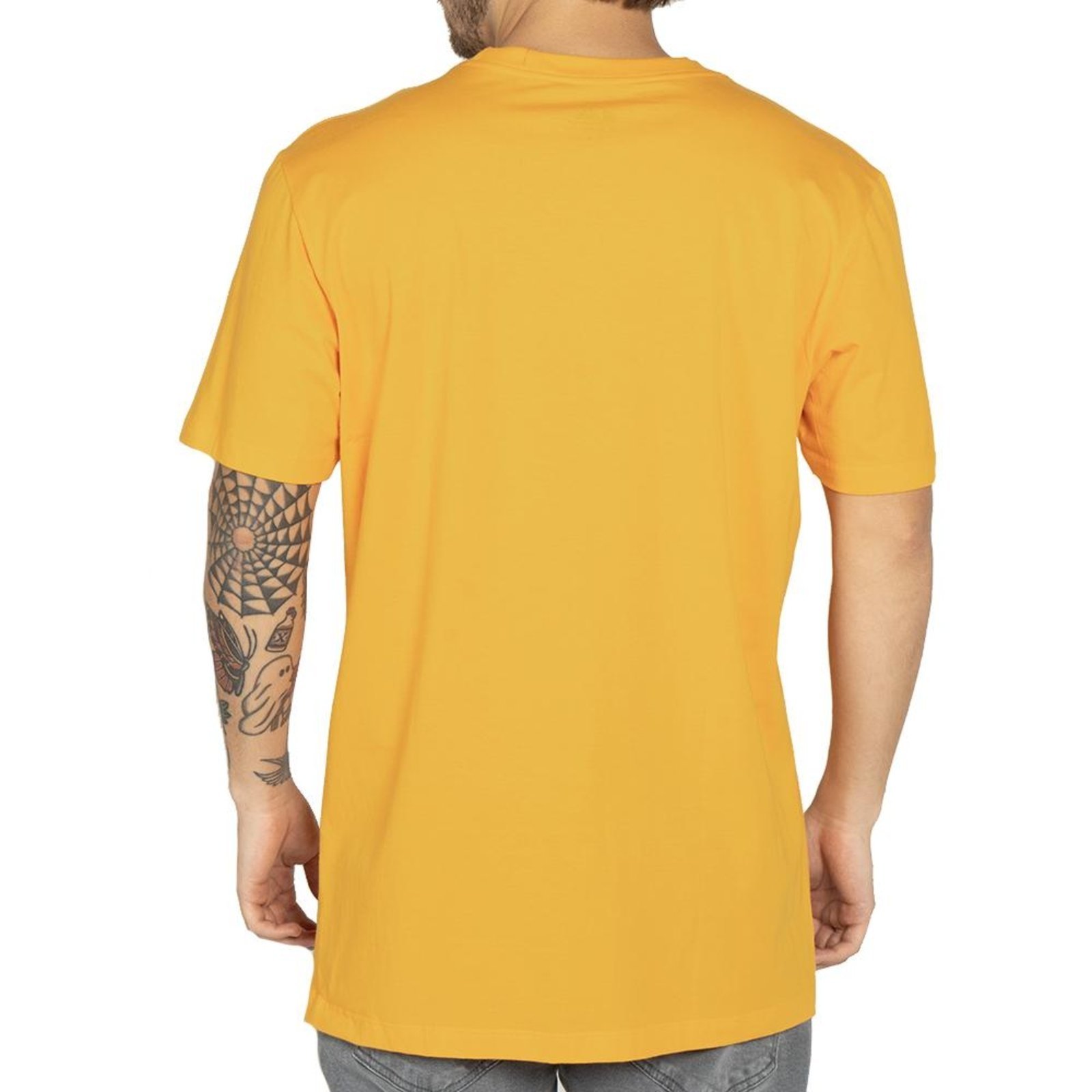 Camiseta Quiksilver Clicker Logo DNA WT25 Masculina Amarelo