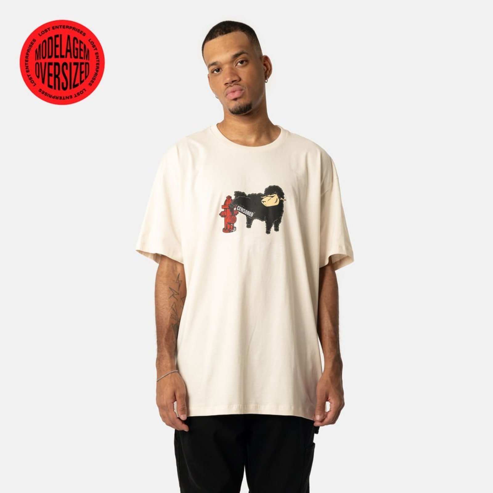Camiseta Lost Censored Oversized