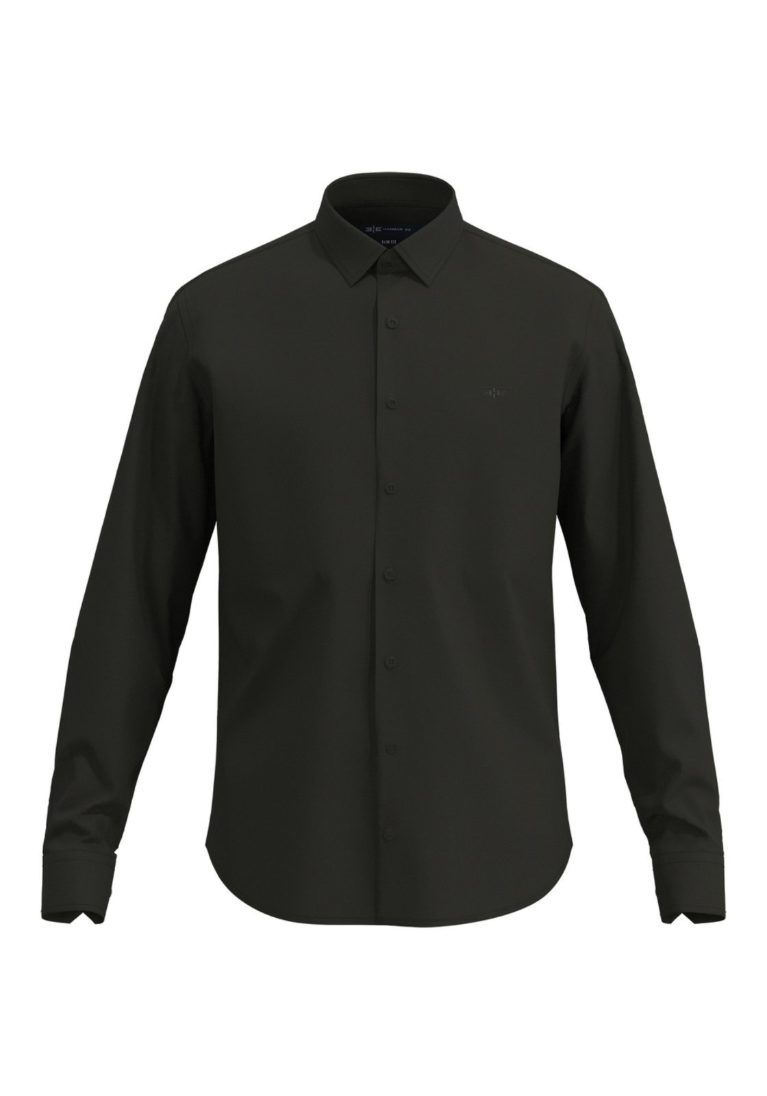 Camisa De Mangas Longas Em Algodão Mercerizado Com Elastano