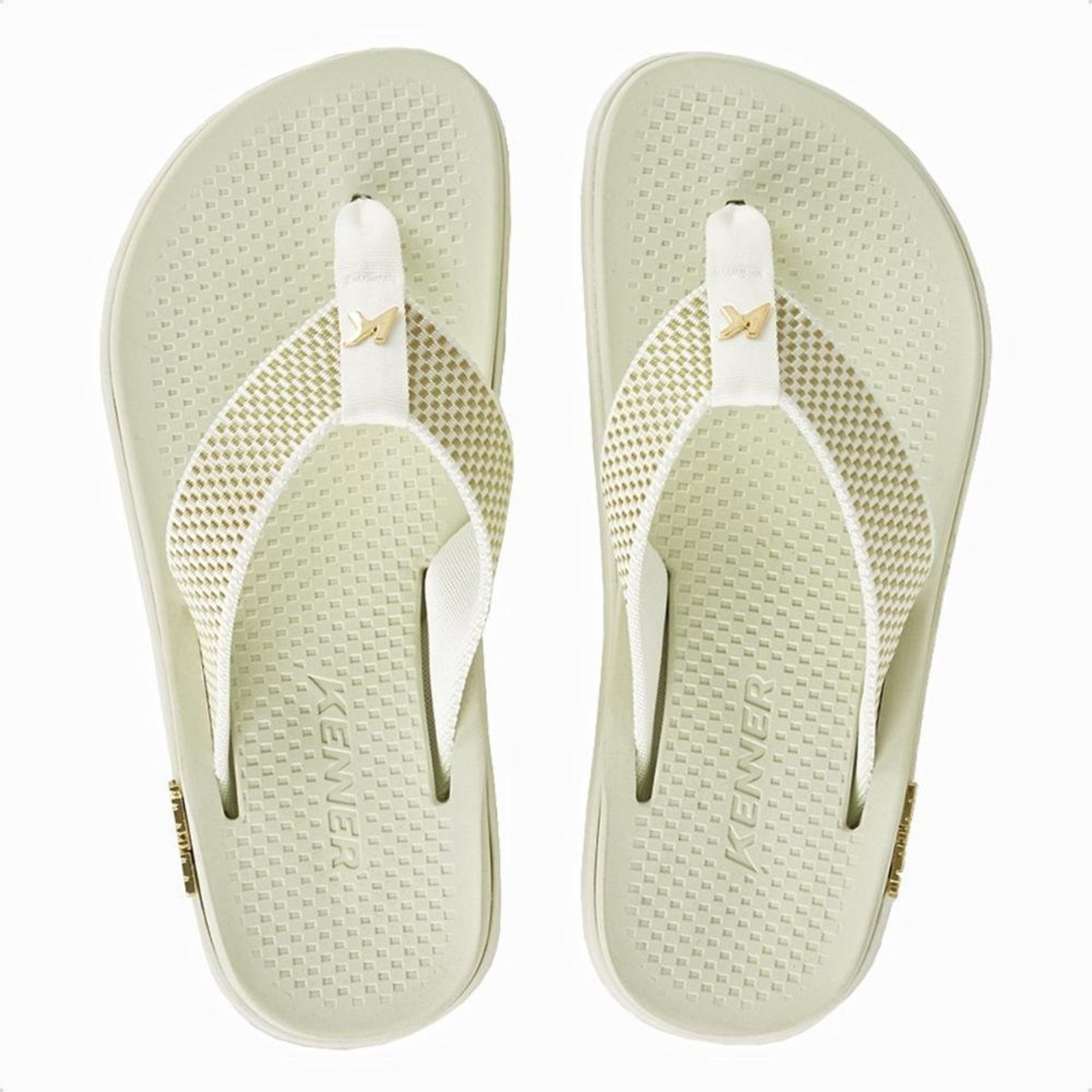 Chinelo Kenner Masculino Kivah Pro Dots Off-white