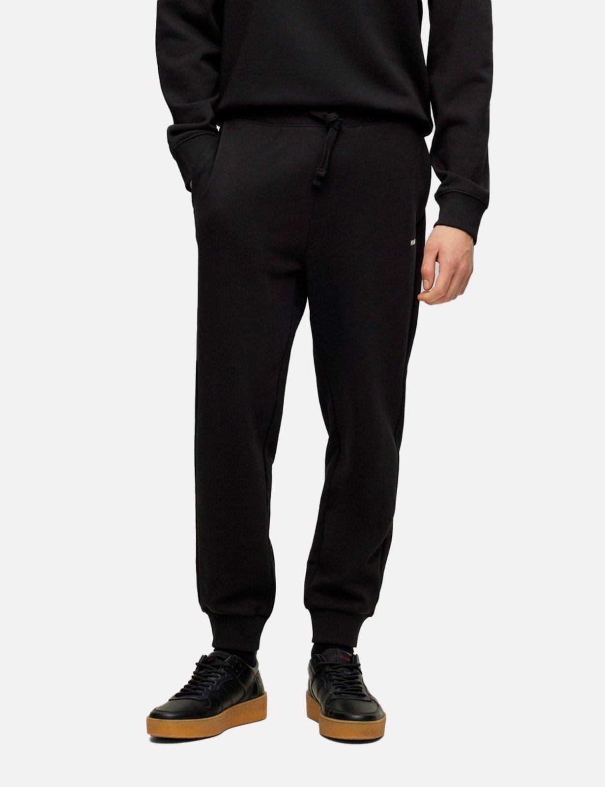 Calça Hugo Boss Masculina Moletom Regular Fit Dayote232 Preta