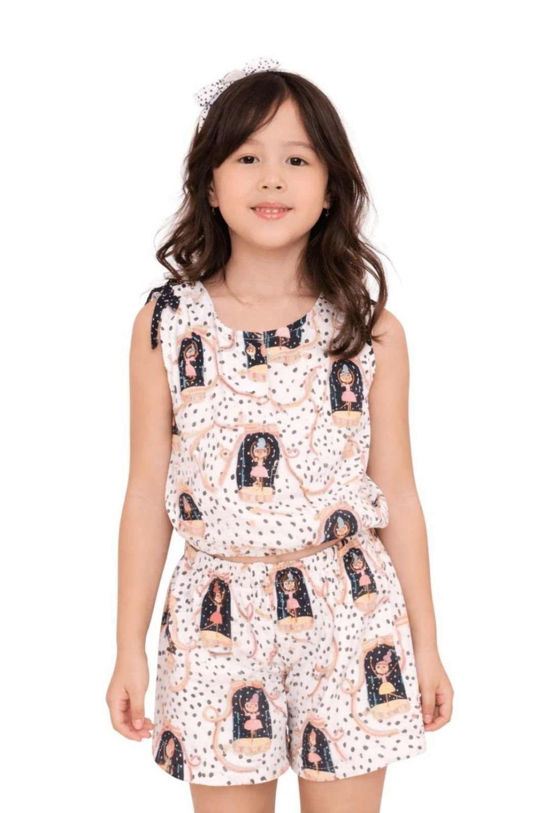 Infantil - Conjunto Menina Caixinha De Música Alphabeto Branco Branco