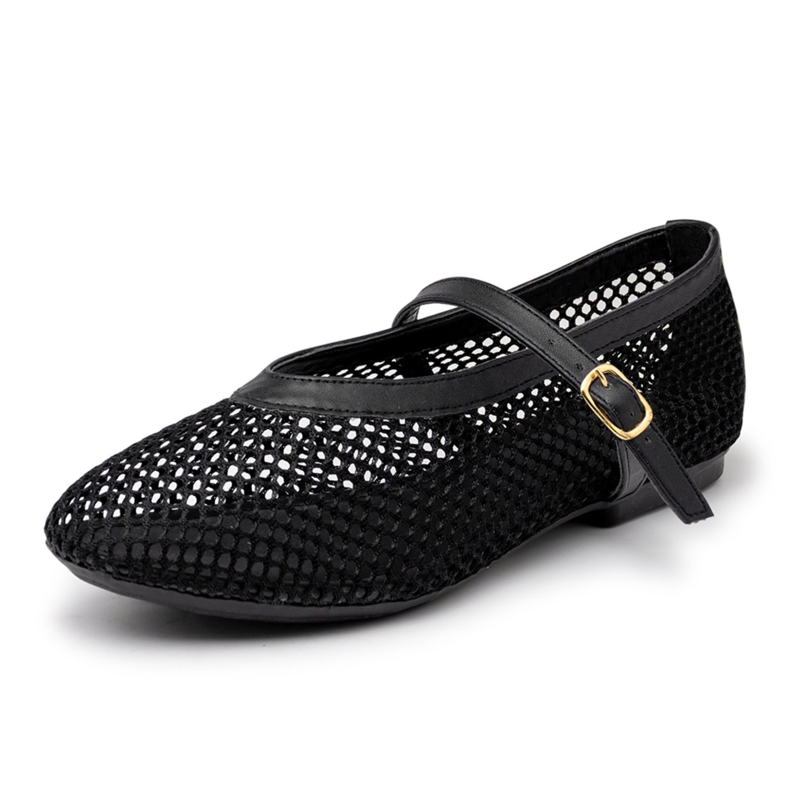 Vista 3 Sapatilha De Tela Feminina Tendência Bico Redondo 5400 Preta Hannah Footwear preto Hannah Footwear preto
