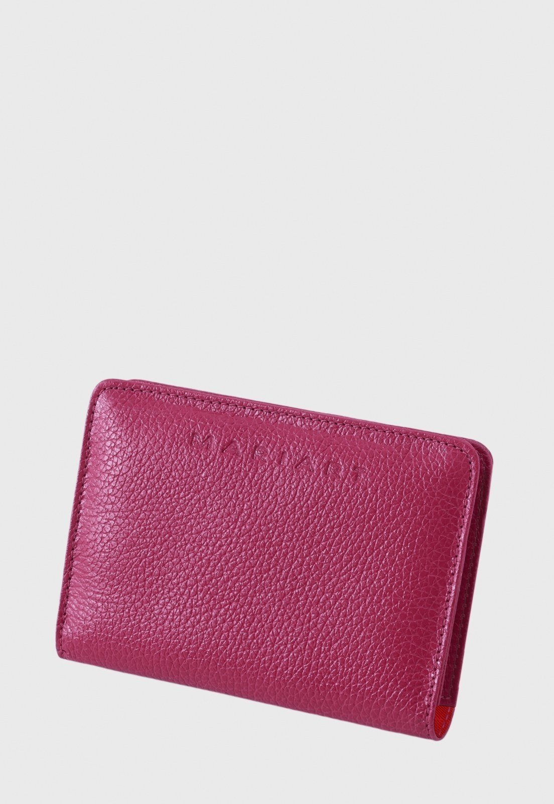 Carteira de Couro Mariart Garnet Magenta