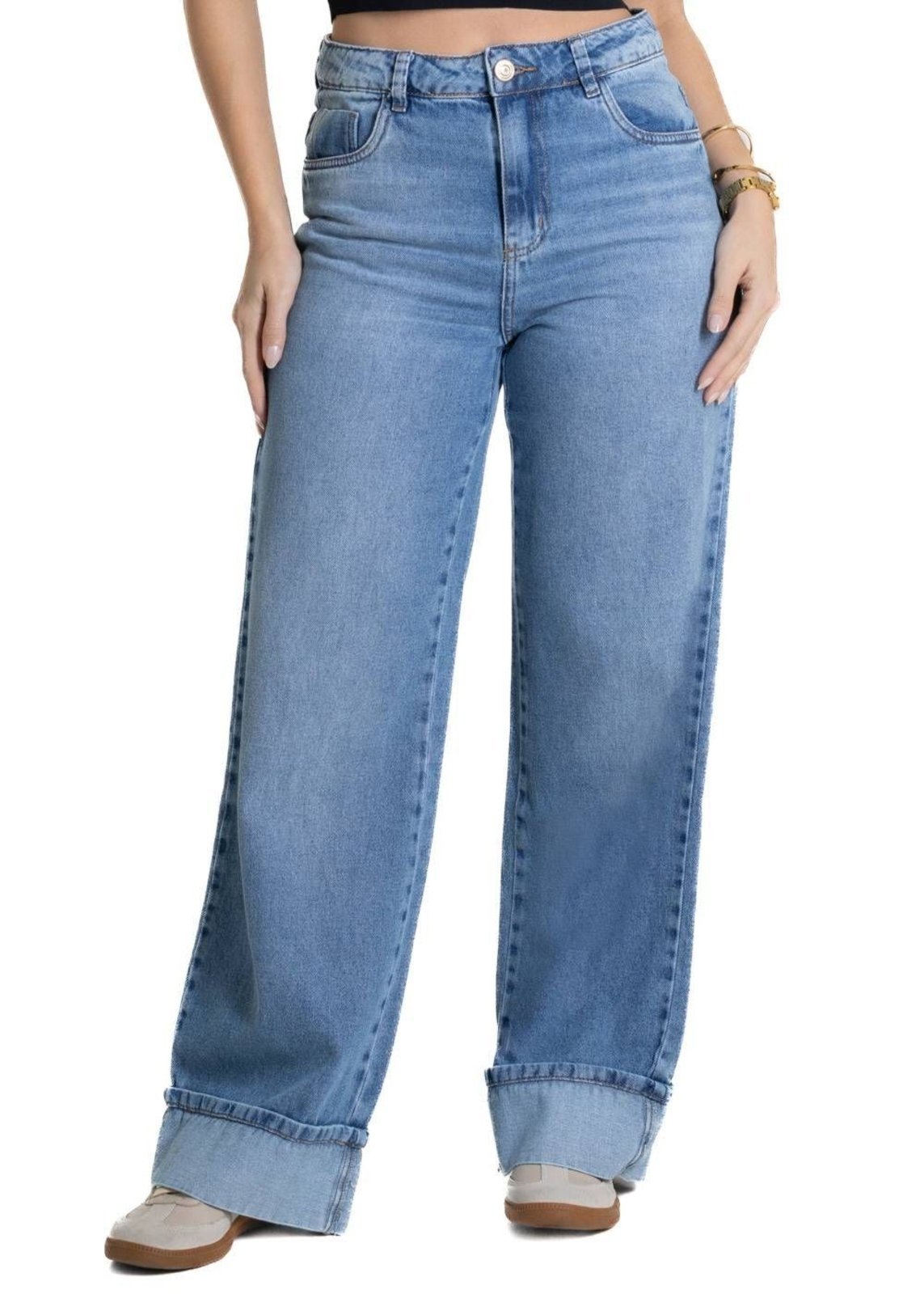 Calça Jeans Sawary Wide Leg – 280145 – Azul – Sawary