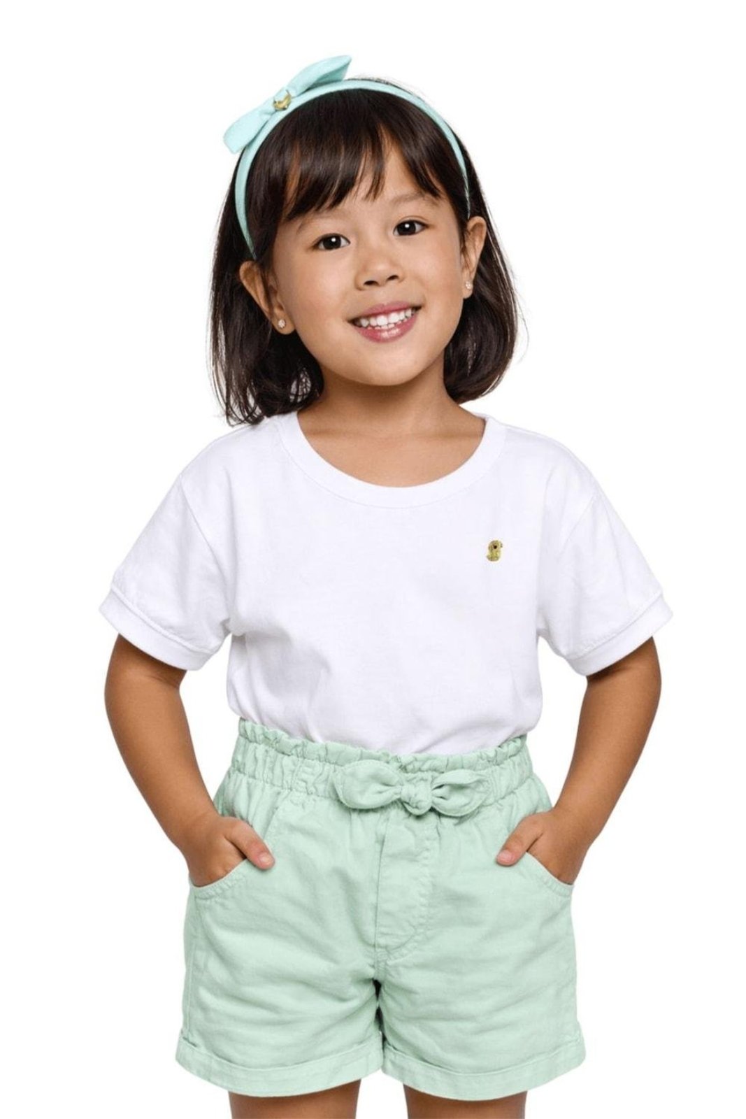 Infantil - Blusa Menina Básico Alphabeto Branco