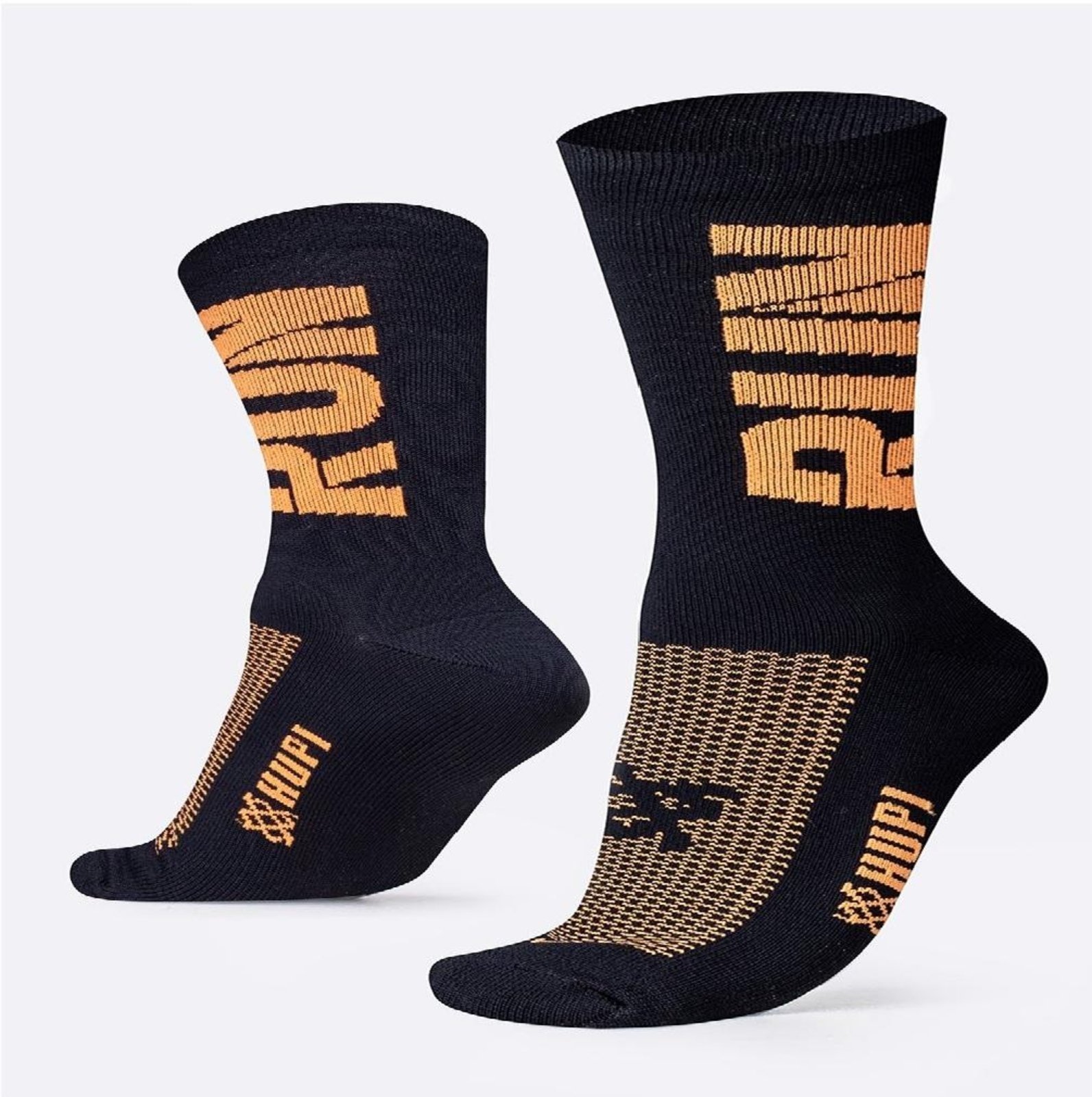 Meia HUPI Run Preto/Laranja Preto