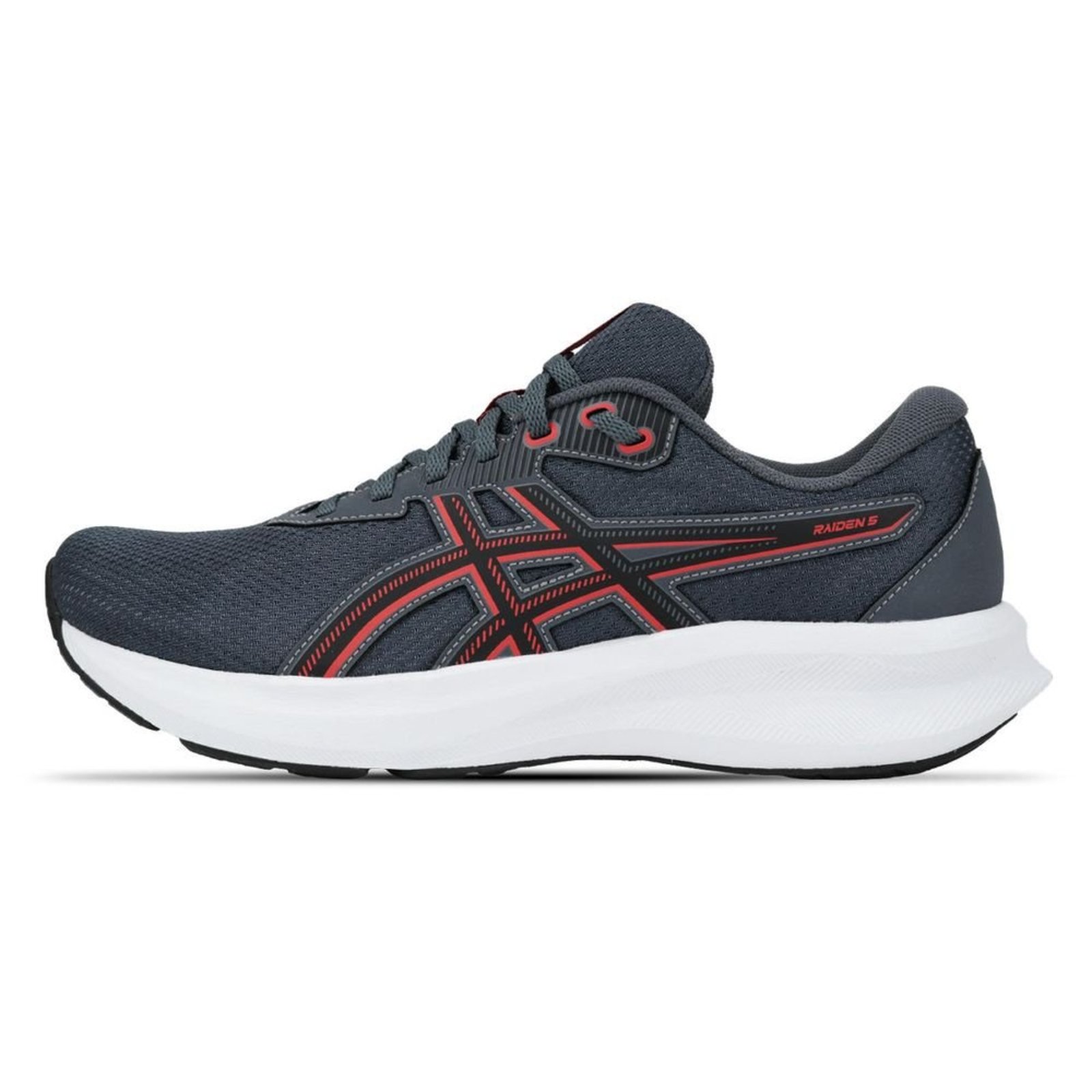 Tênis Raiden 5 - Masculino - Cinza/Vermelho