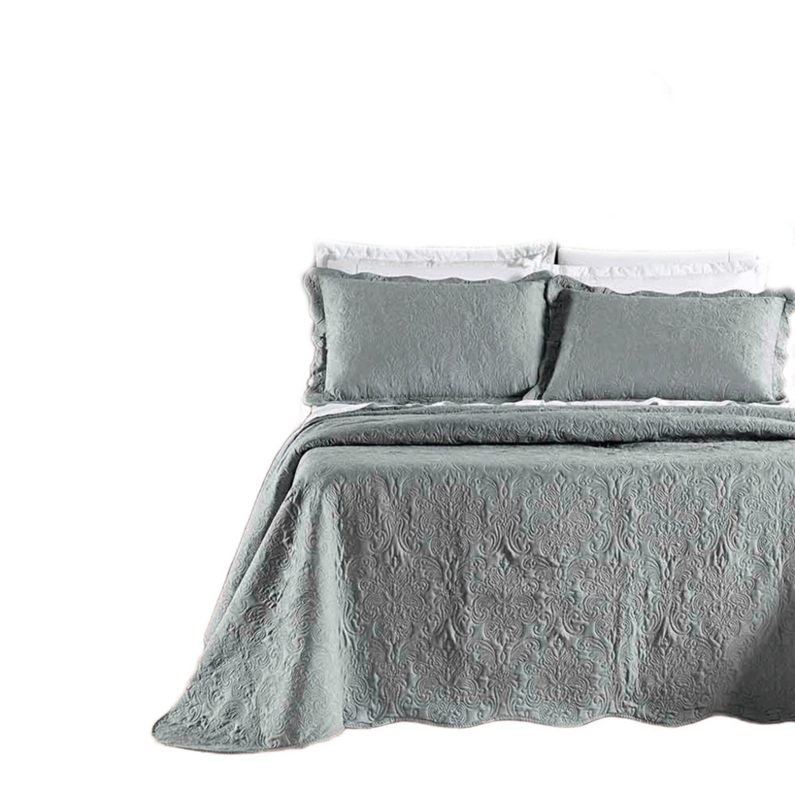 Kit Cobre Leito Colcha Adventure Queen Dupla face - Cinza - 100% Poliéster