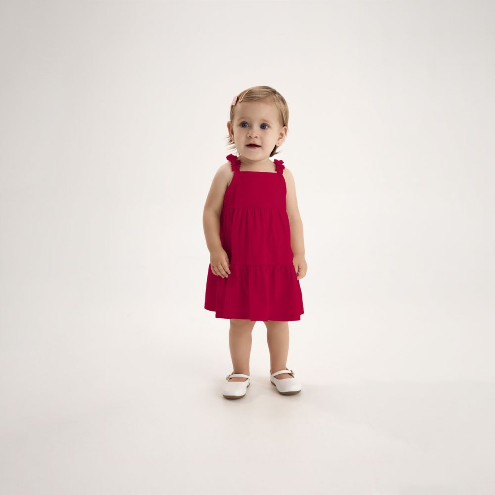 Infantil - Vestido Vermelho Pulla Bulla Menina - 53609-65