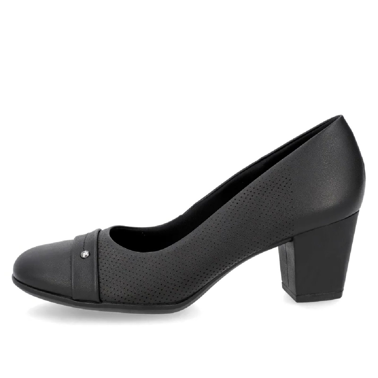 Sapato Usaflex Scarpin Salto Médio Elegância e Conforto Preto