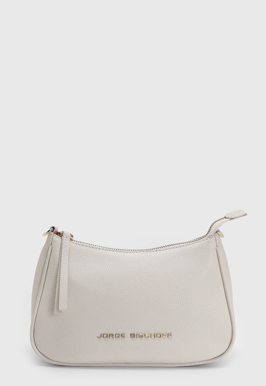 Bolsa Feminina Jorge Bischoff Média Logo Metal Off-White