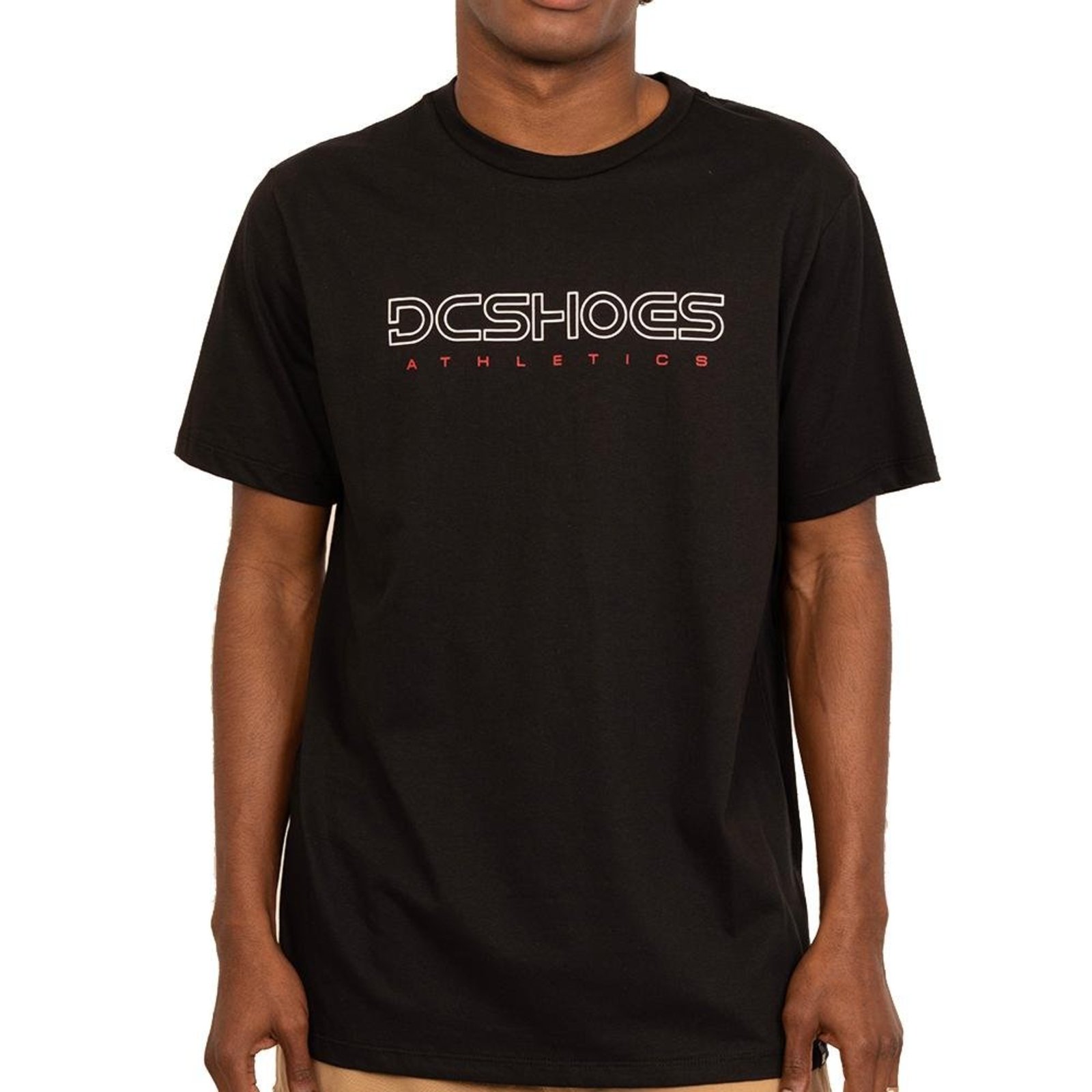 Camiseta DC Shoes Athletics Outline SM27 Masculina Preto