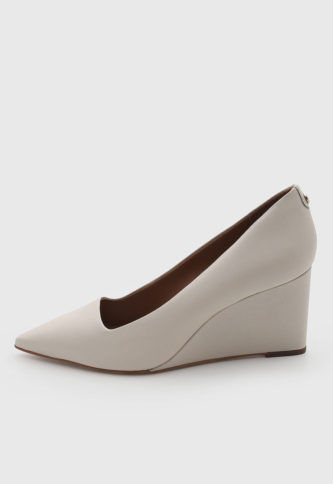 Scarpin Feminino Jorge Bischoff Couro Slingback Branco