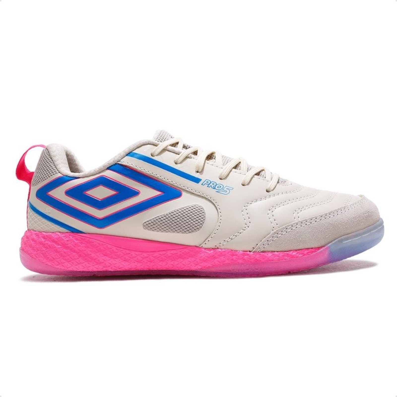 Chuteira Futsal Umbro Pro 5 Bump Masculina Bege