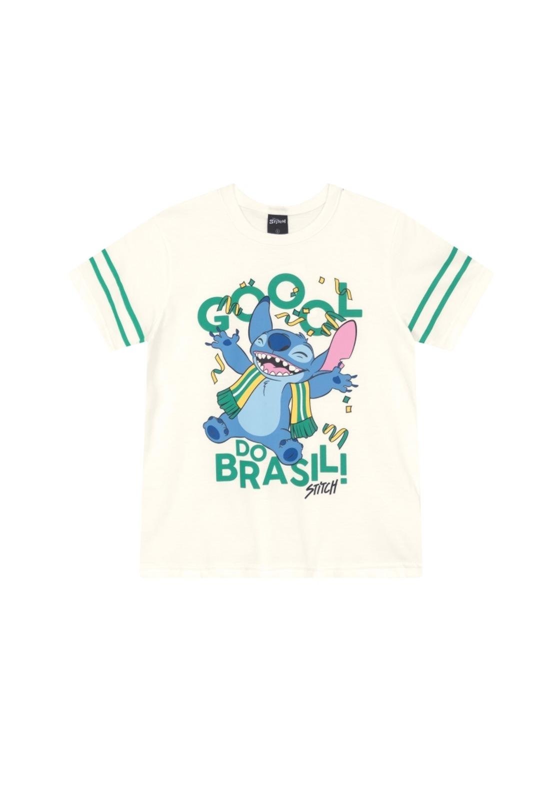 Infantil - Camiseta Copa Stitch Brandili 10 Unico