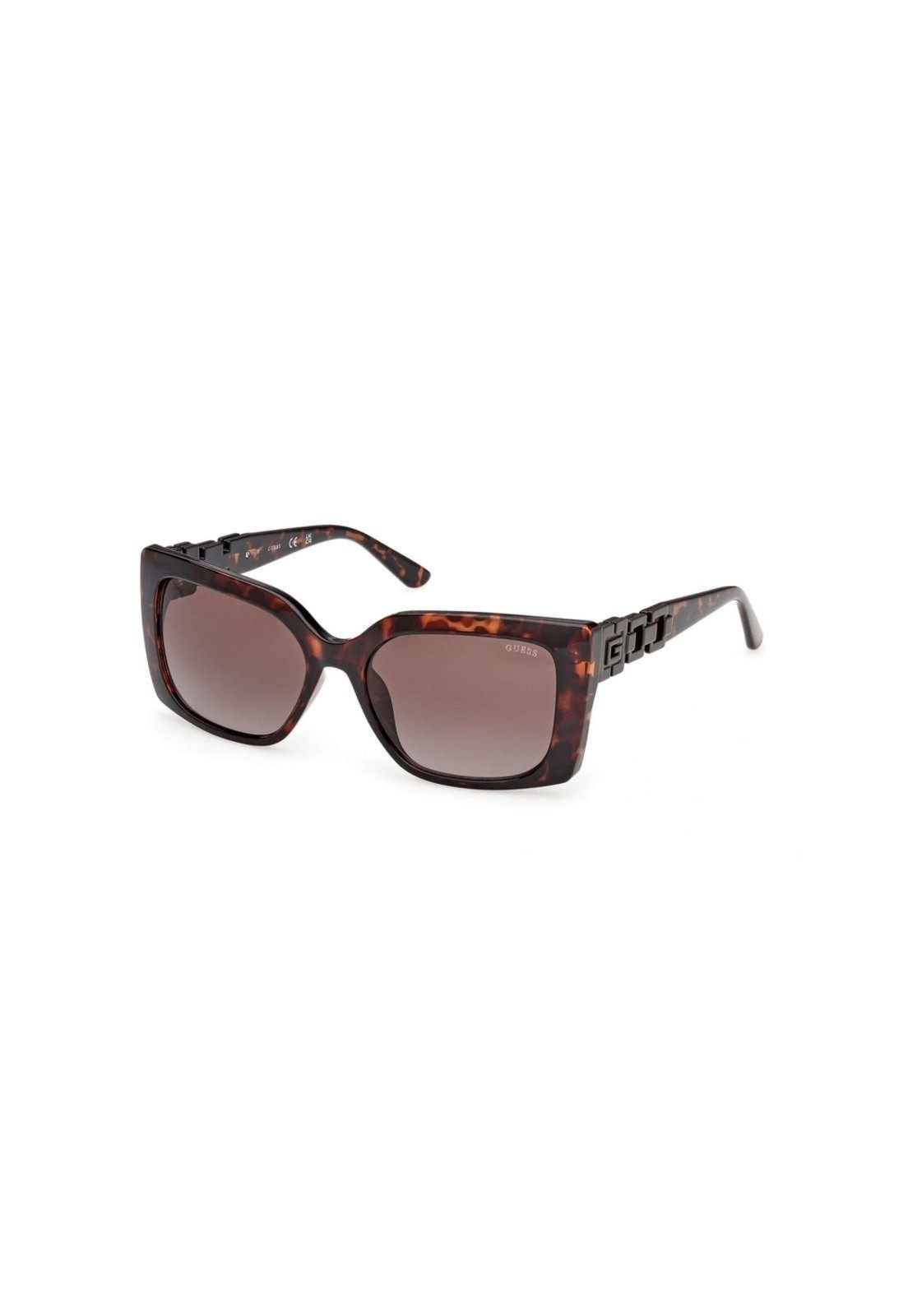 Vista 3 Óculos de Sol Guess Retangular Acetato Tartaruga marrom marrom