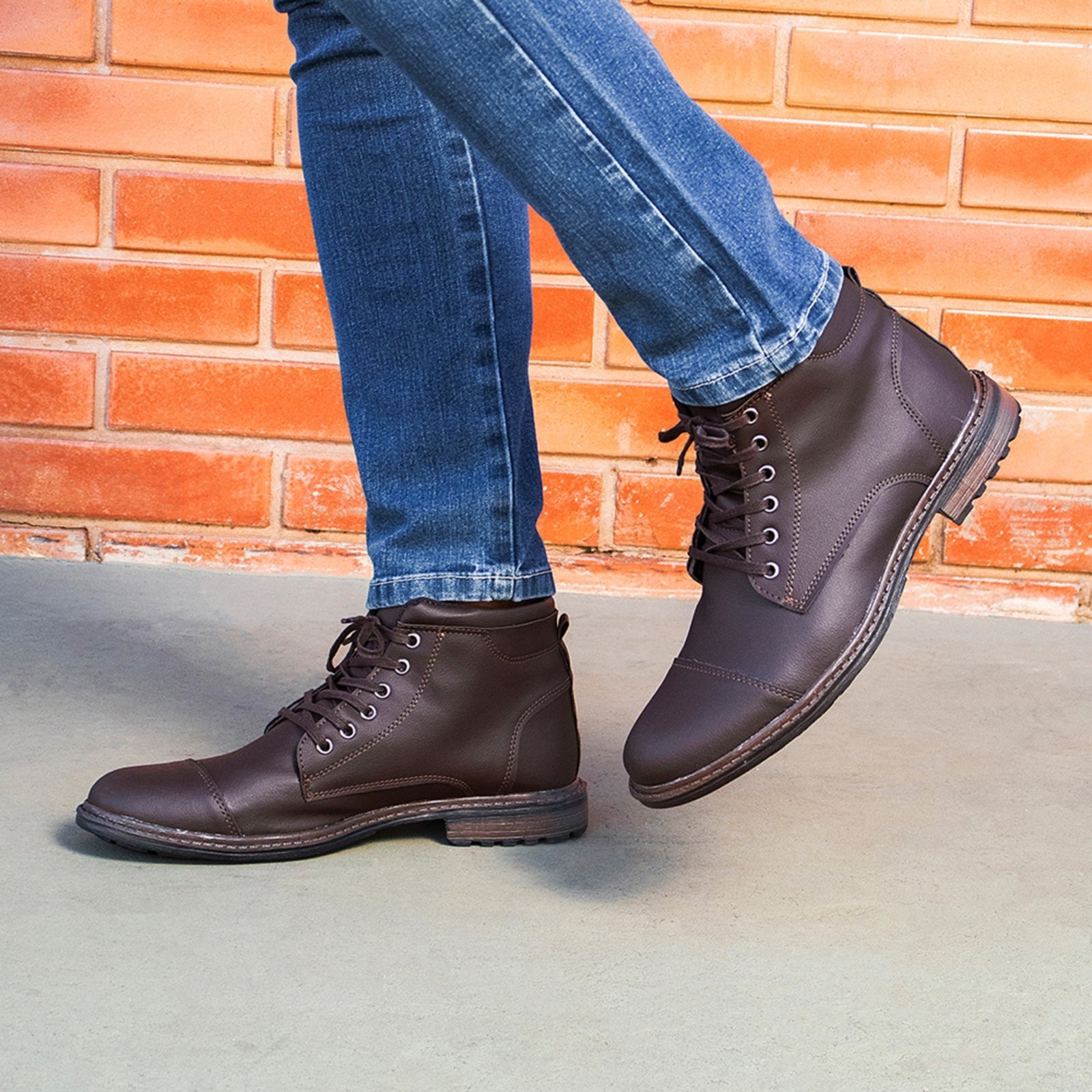 Bota Coturno Masculina Confortável Resistente