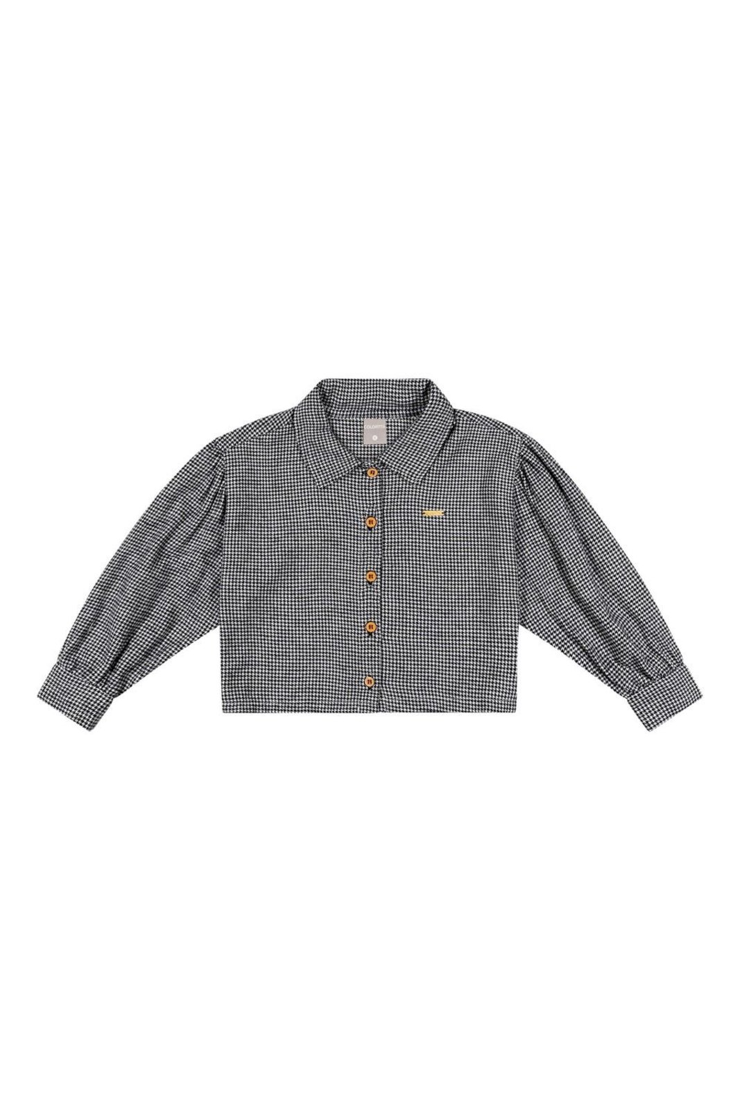 Infantil - Camisa Menina Flanela Xadrez Colorittá Preto